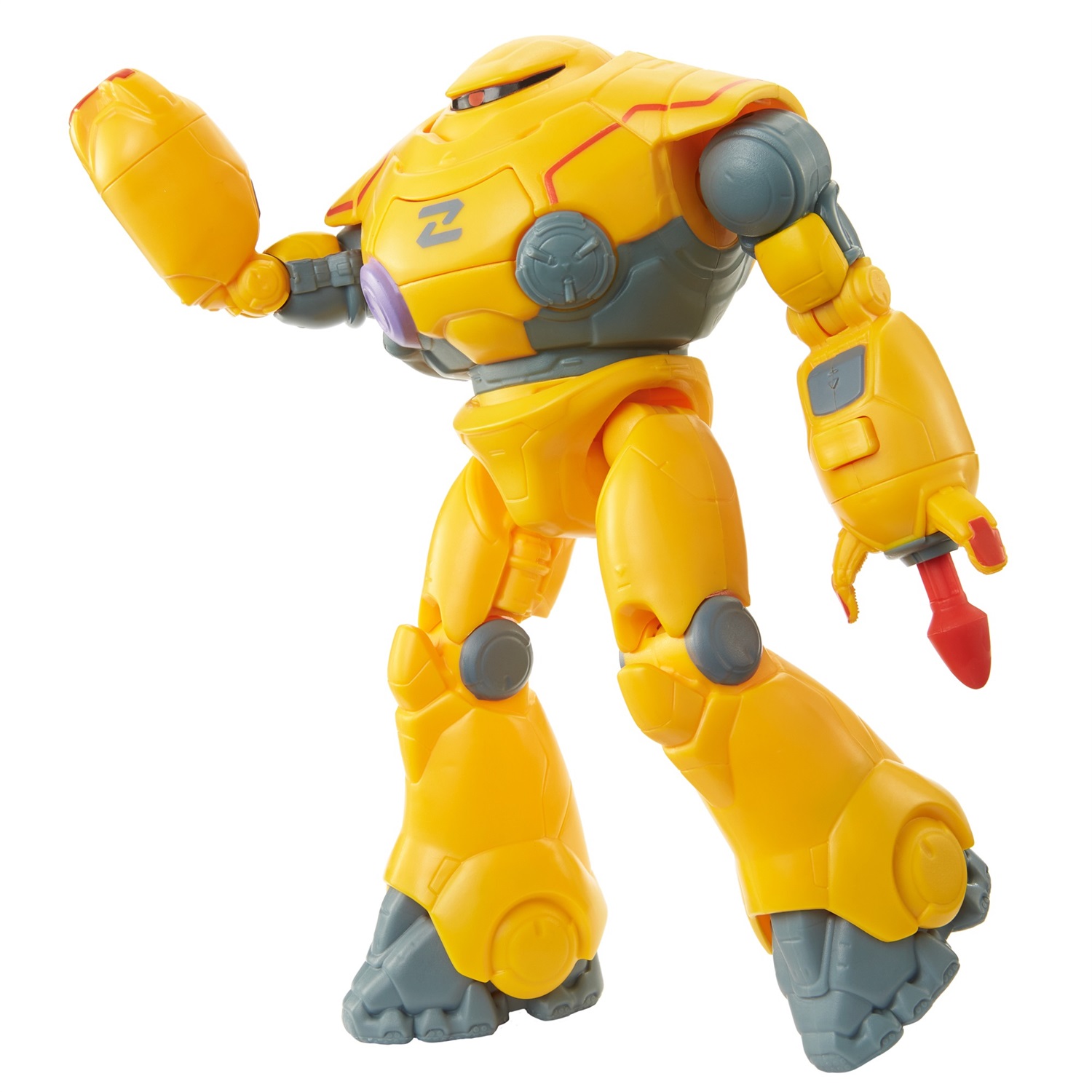 Mattel Buzz Lightyear Zyclops Robot da Combattimento Action Figure con 12 Articolazioni Mobili e Lanciamissili, Giocattolo per Bambini 4 Anni