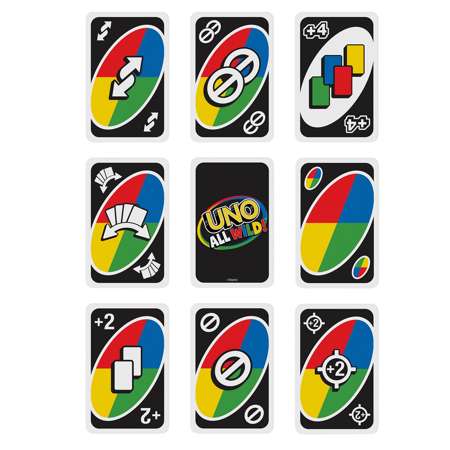 Mattel UNO All Wild - Gioco di Carte per Famiglie e Bambini 7 Anni, HHL33