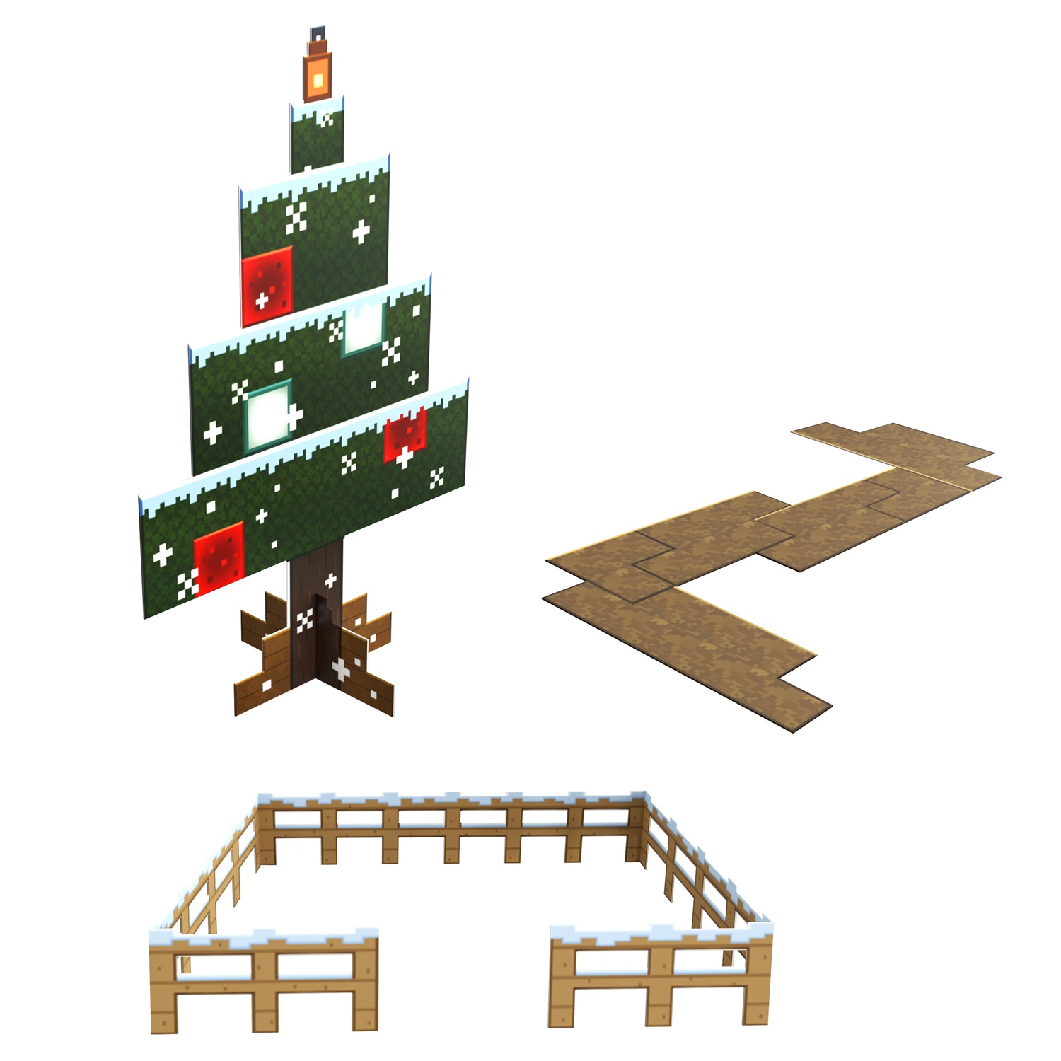 Mattel Calendario dell'Avvento Minecraft - Mini Teste Mob, Personaggi Pixelati da Collezione per Bambini 6 Anni