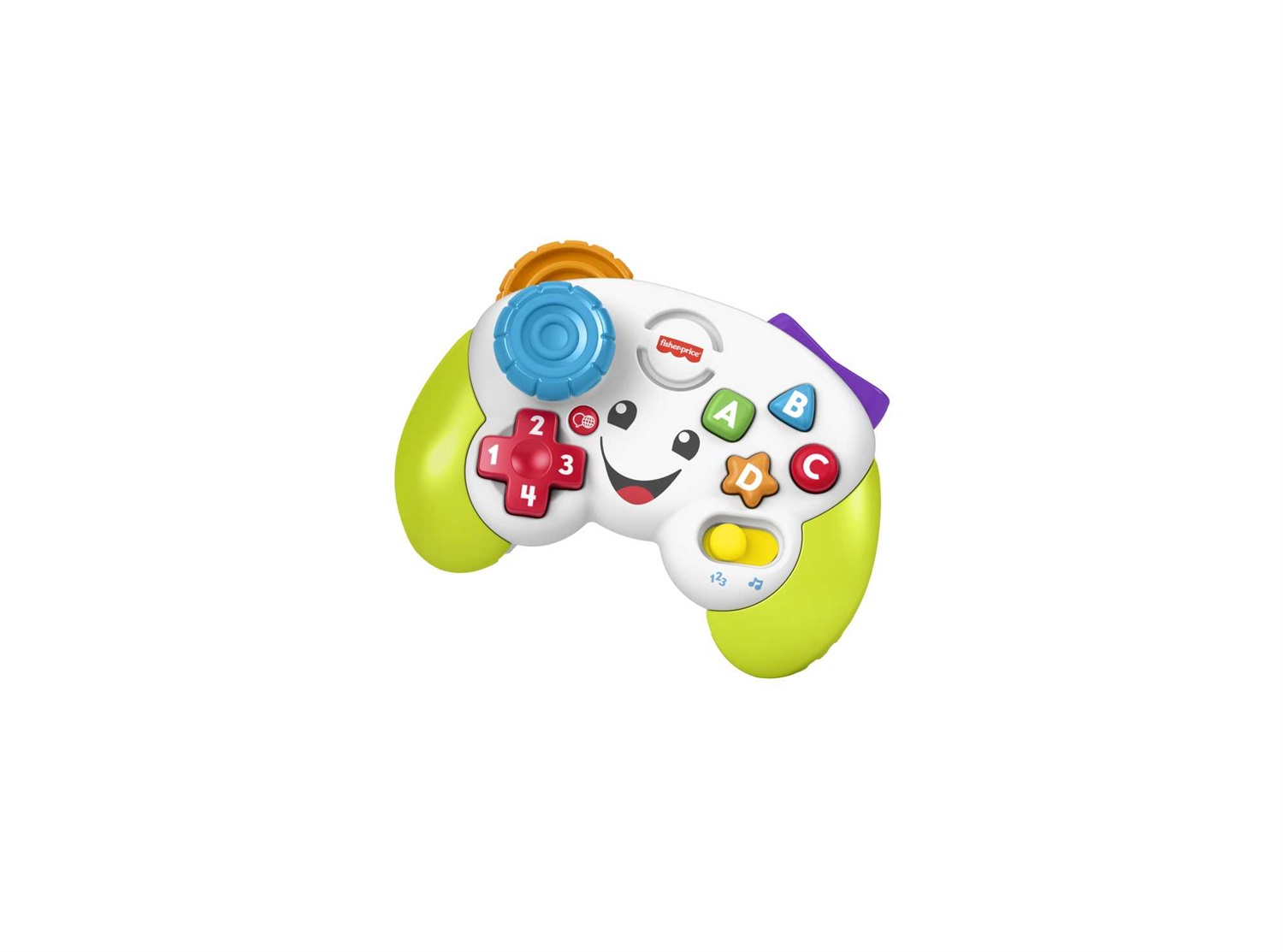 Fisher-Price Laugh & Learn Controller Gioca & Impara Ridi & Impara - Joystick Giocattolo Musicale con Luci e Contenuti Educativi per Bambini 6 Mesi, Edizione Multilingue