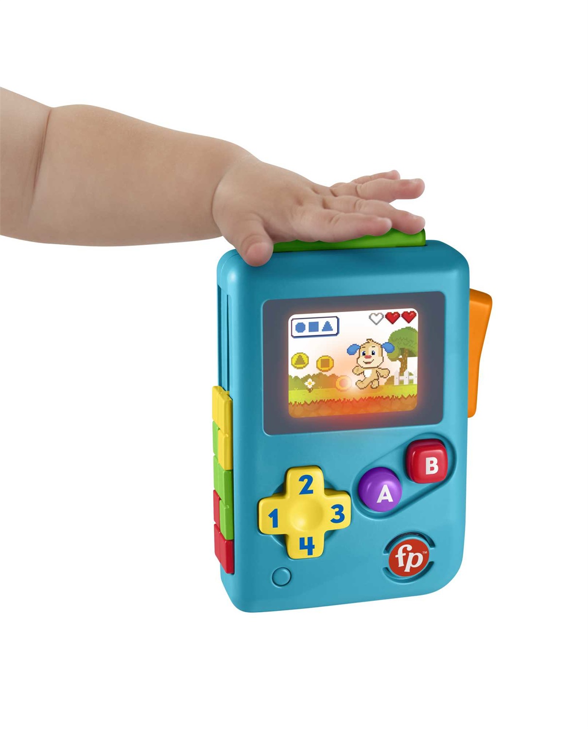 Fisher-Price Baby Console Gioca e Vai - Finta Console con Luci e Suoni, Gioco Didattico di Attività Musicali Ridi & Impara, Edizione Multilingue per Bambini 6 Mesi