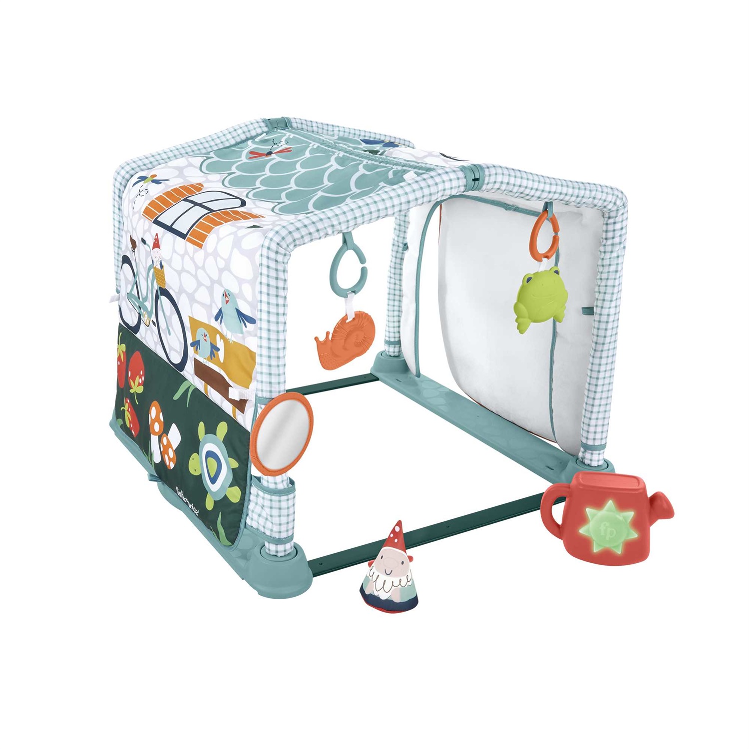 Fisher-Price HJK45 Home Sweet Home Cresci con Me 3-in-1 - Tappetino Gioco Multicolore con Tunnel per Gattonare e Giochi per Bambini 0 Mesi