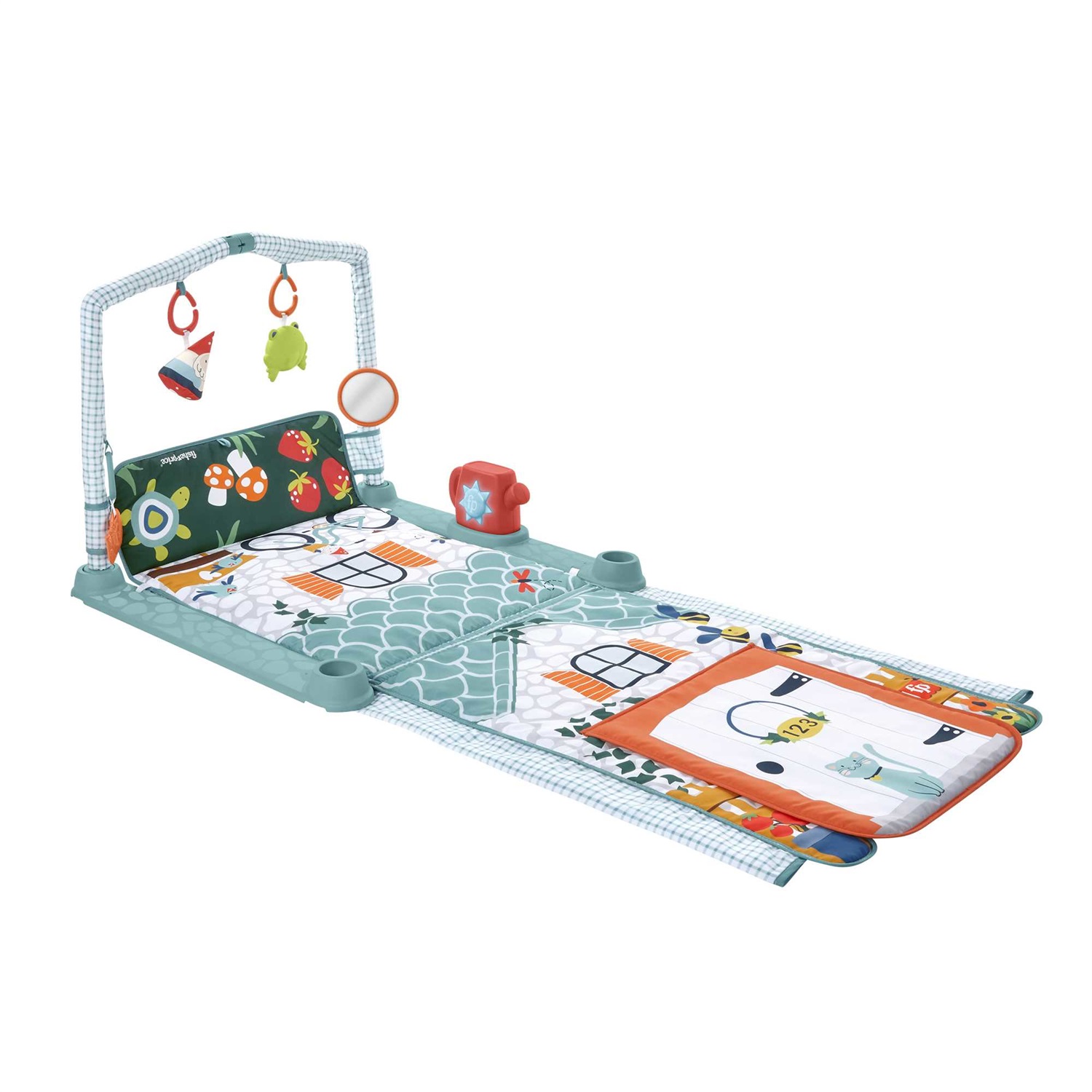 Fisher-Price HJK45 Home Sweet Home Cresci con Me 3-in-1 - Tappetino Gioco Multicolore con Tunnel per Gattonare e Giochi per Bambini 0 Mesi