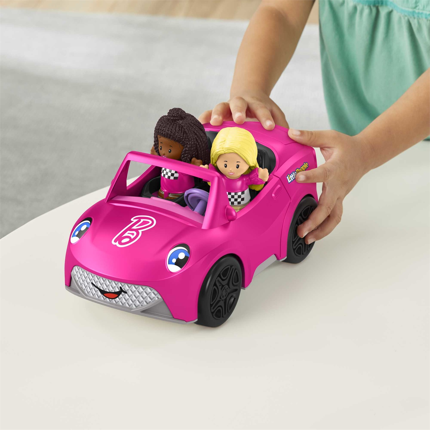 Fisher-Price Cabrio di Barbie Little People - Veicolo a spinta con suoni e 2 personaggi per bambini da 1 a 5 anni