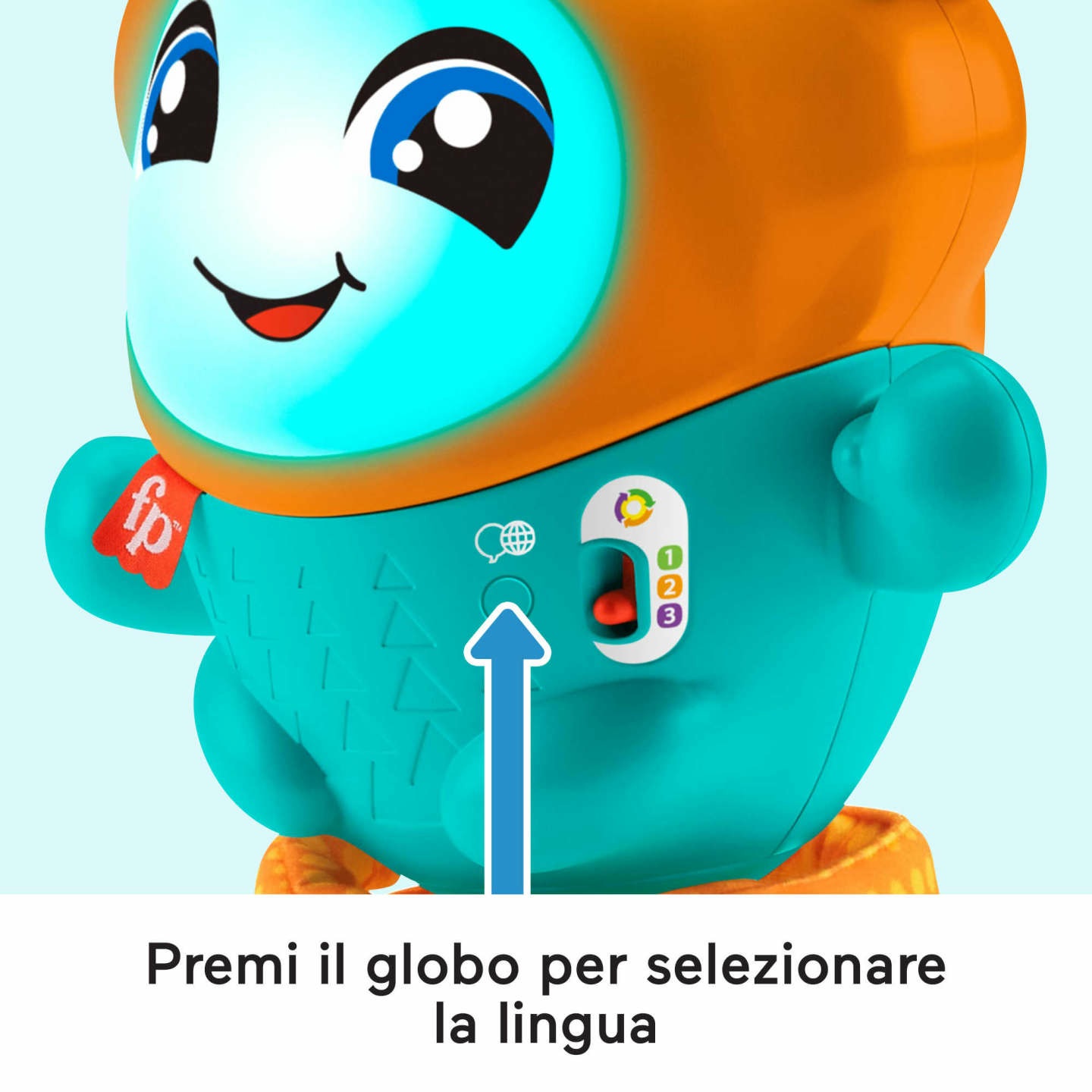 Fisher-Price DJ Nino Salterino - Giocattolo Musicale Interattivo ed Educativo con Luci e Azione Saltellante per Bambini 9-36 Mesi, HJP91
