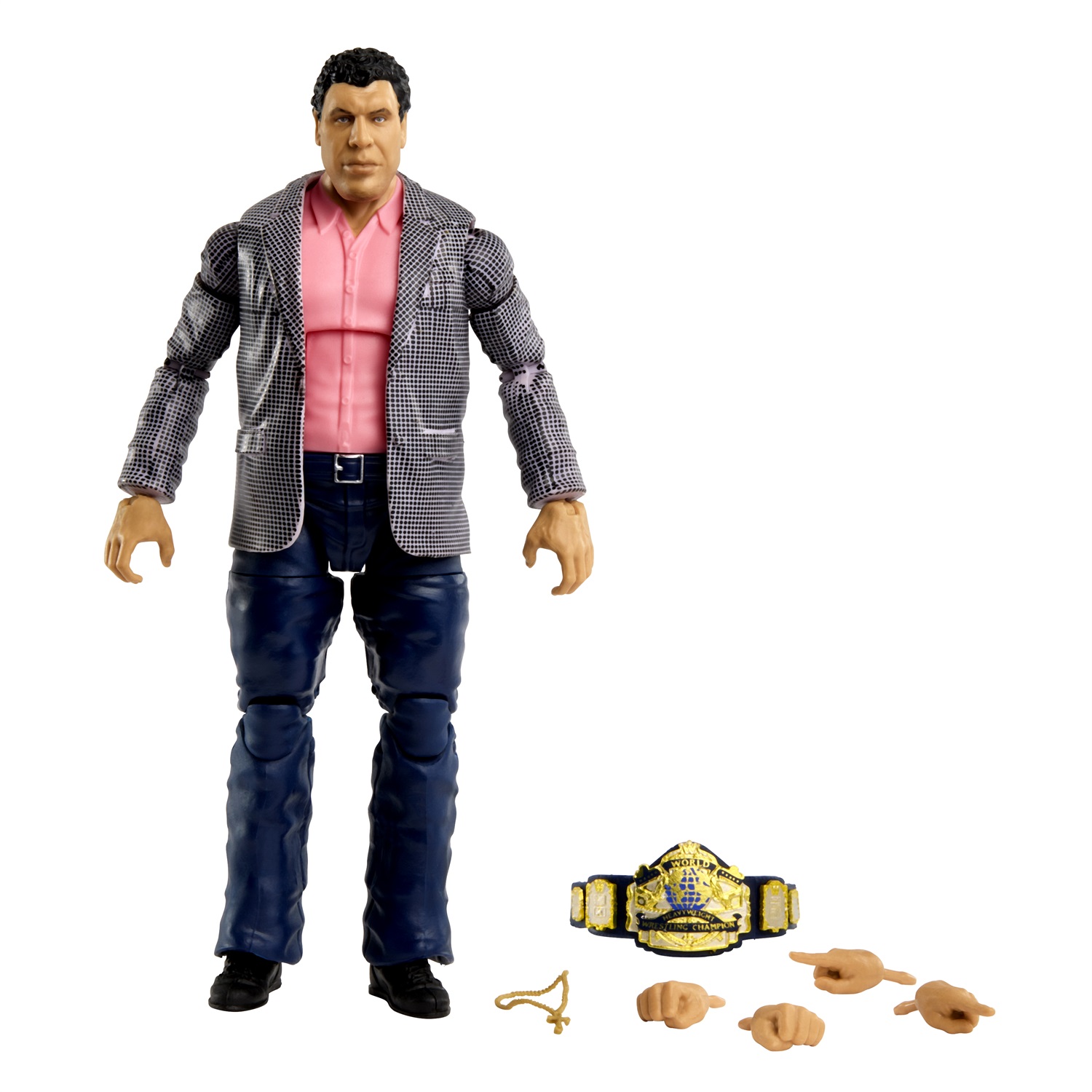 Mattel WWE HKN79 Action Figure Andre the Giant con Accessori - Giocattolo da Collezione per Bambini 8 Anni