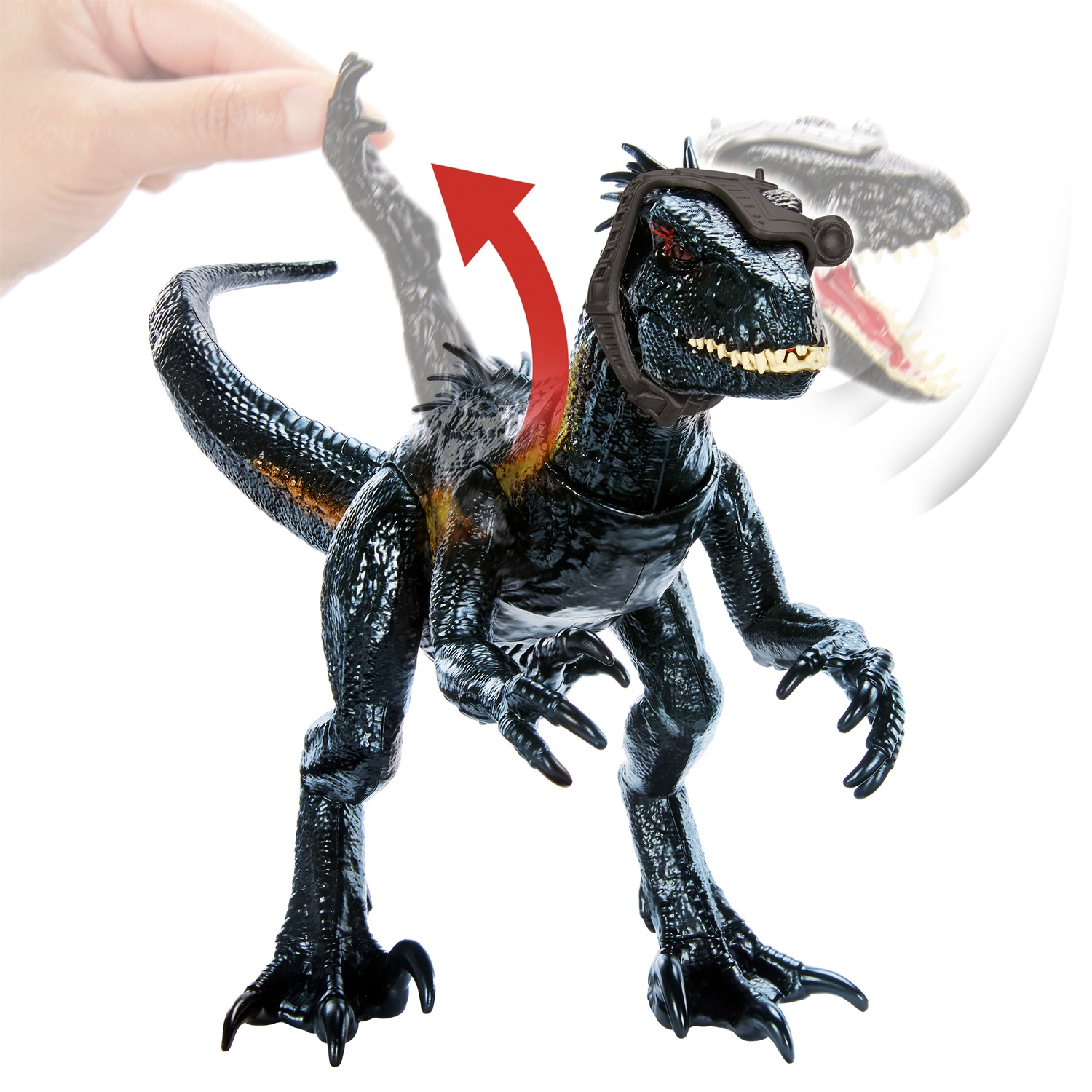 Mattel Jurassic World Indoraptor HKY11 - Action Figure Giocattolo con Funzioni di Attacco e Effetti Luminosi e Sonori