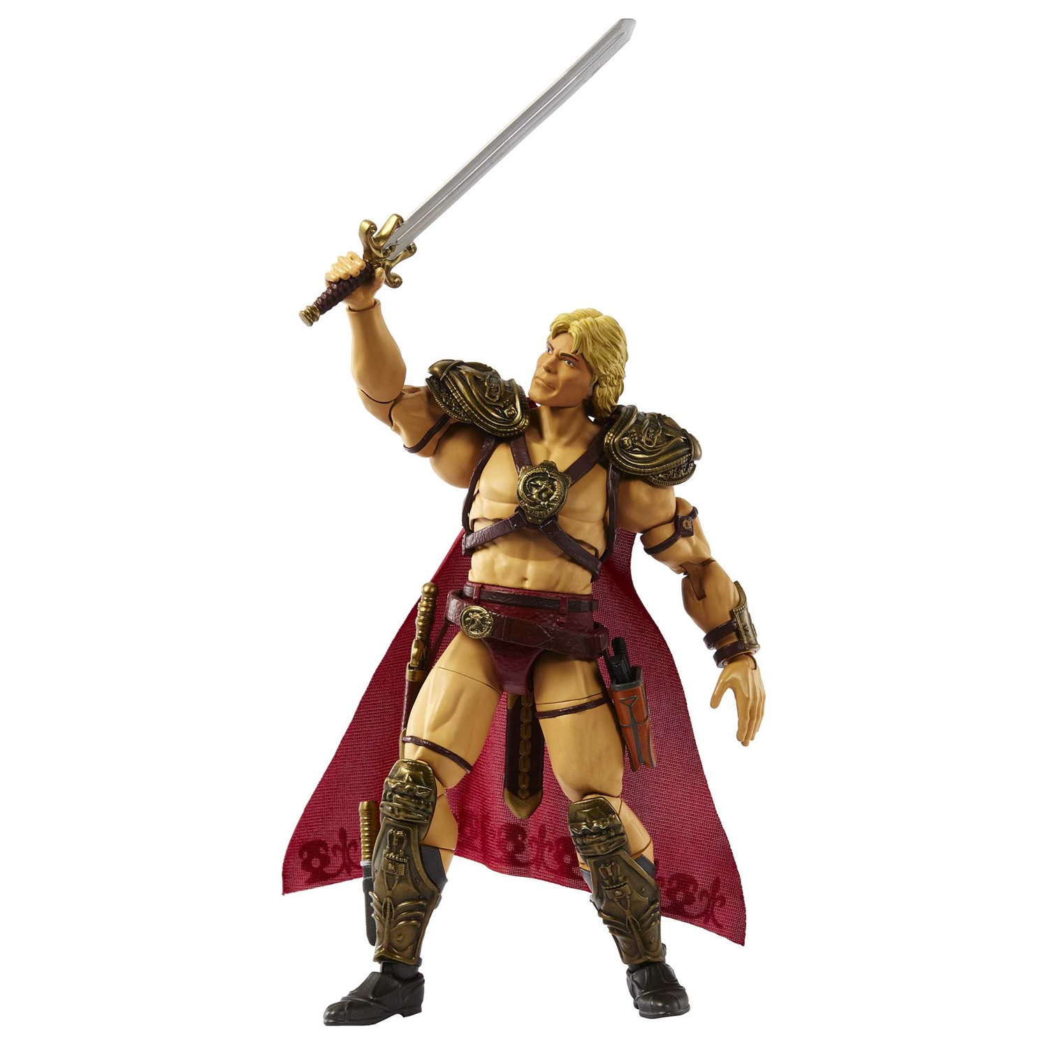 Mattel Masters of the Universe Masterverse He-Man Action Figure 18 cm - Snodato, Ispirato al Film del 1987, con Accessori e Parti Intercambiabili, 2 Teste e 2 Set di Mani