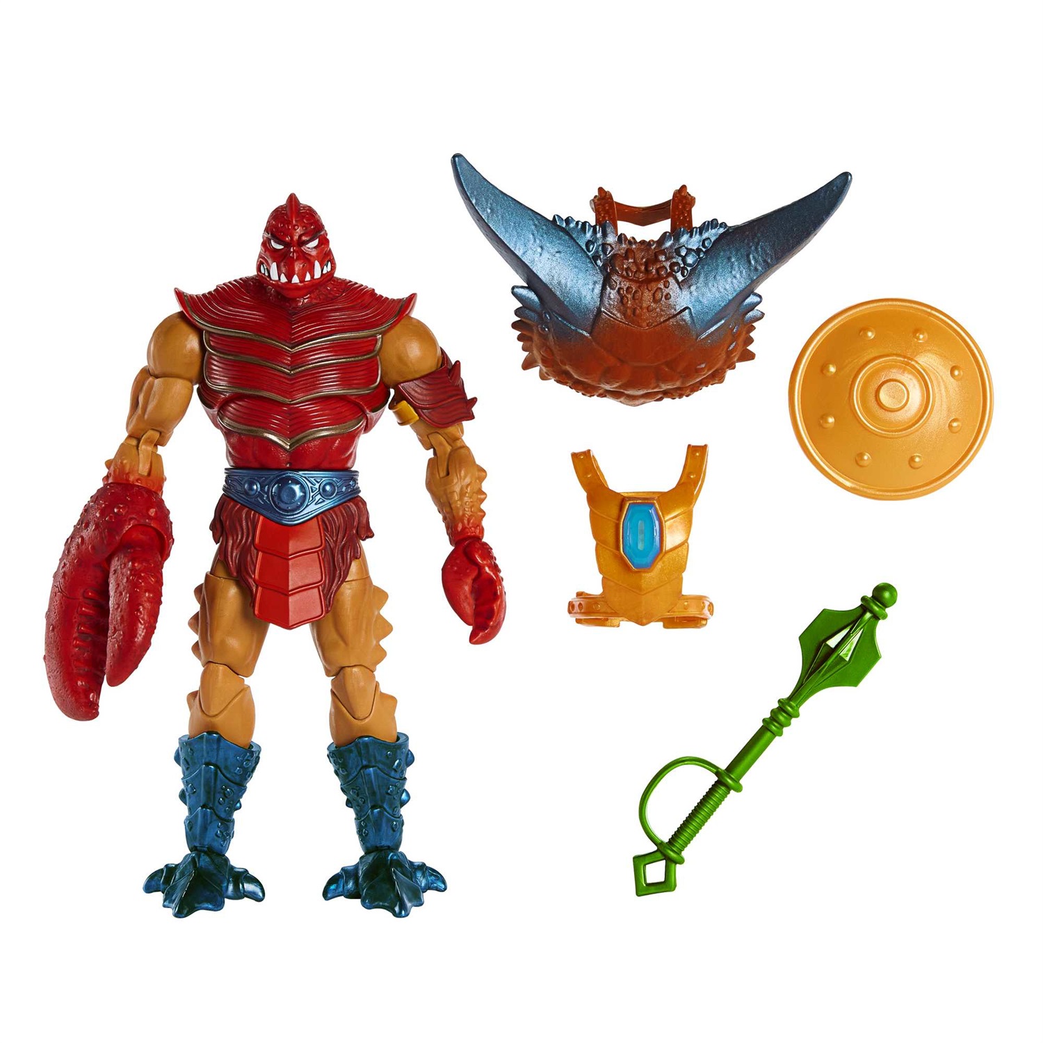 Masters of the Universe Masterverse Clawful New Eternia - Action Figure da 18 cm con 30 Punti d'Articolazione e Accessori da Combattimento, Giocattolo per Bambini 6 anni