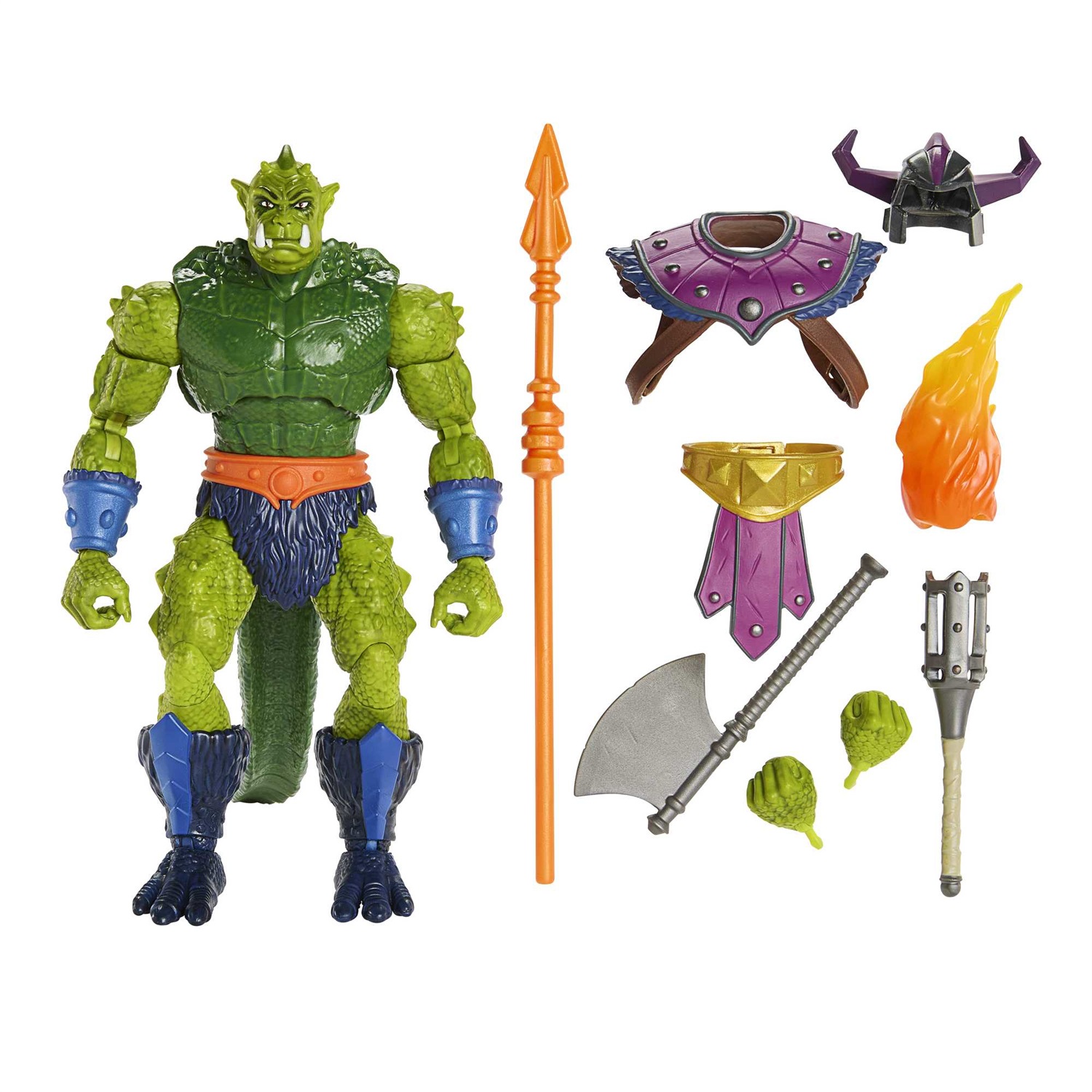 Mattel Masters of the Universe Masterverse - Action Figure Deluxe Whiplash New Eternia da 21 cm con 30 Punti di Articolazione e Accessori da Combattimento, Giocattolo per Bambini 6