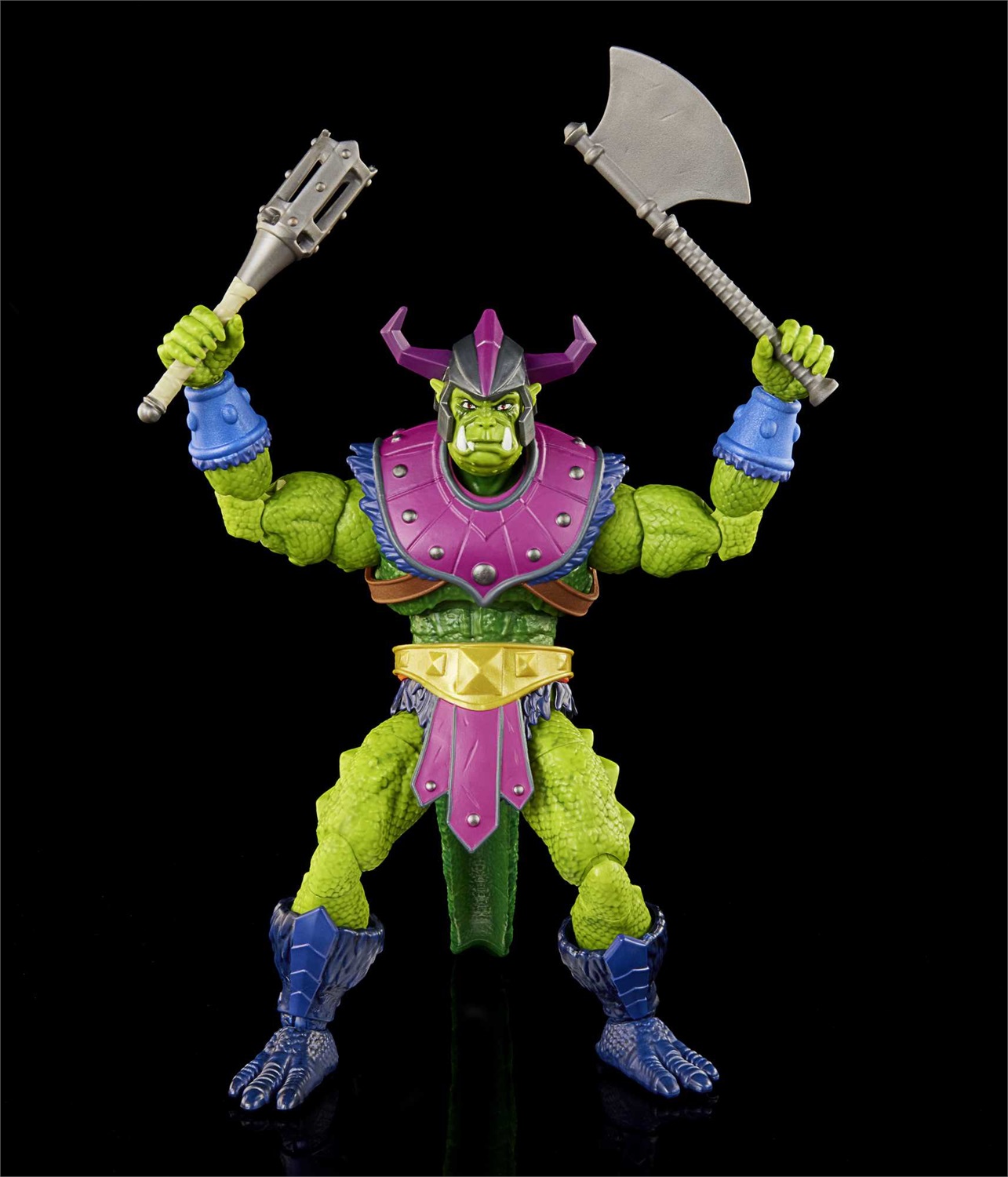 Mattel Masters of the Universe Masterverse - Action Figure Deluxe Whiplash New Eternia da 21 cm con 30 Punti di Articolazione e Accessori da Combattimento, Giocattolo per Bambini 6