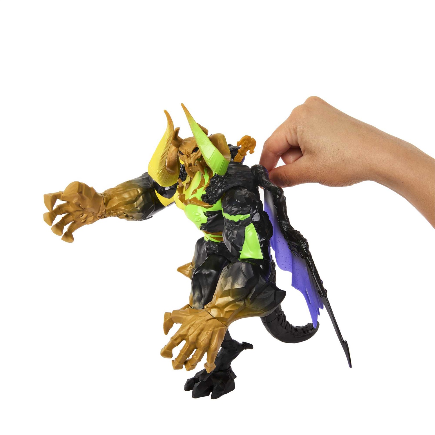 Masters of the Universe - Action Figure Snodata Skeletor Terrore Cosmico con Ali e Accessori, 24 cm, Giocattolo per Bambini 4