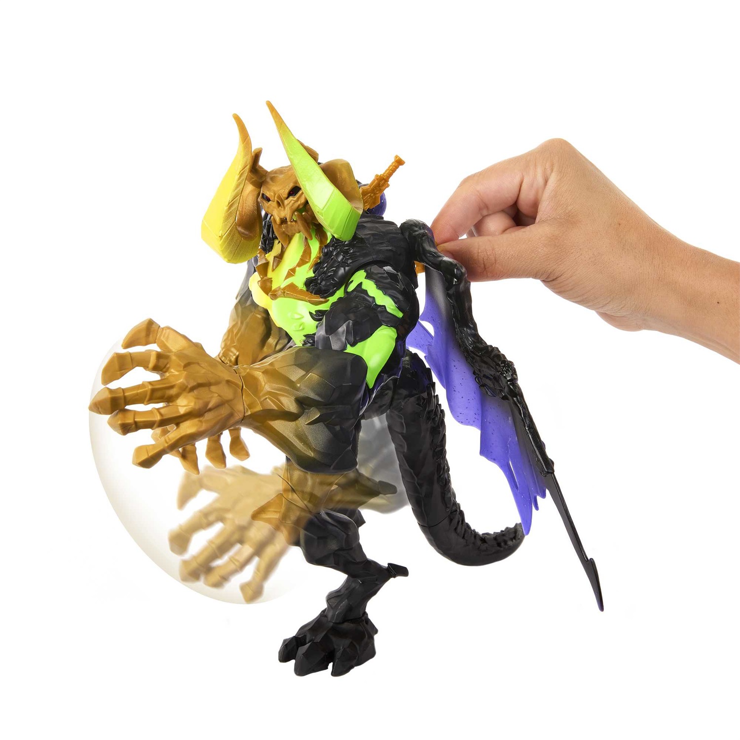 Masters of the Universe - Action Figure Snodata Skeletor Terrore Cosmico con Ali e Accessori, 24 cm, Giocattolo per Bambini 4