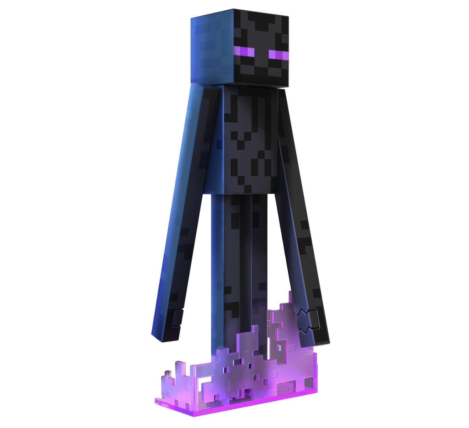 Mattel Minecraft Diamond Level Enderman Figure Action Figure - 14 cm, Multicolore, Medium, HLN40