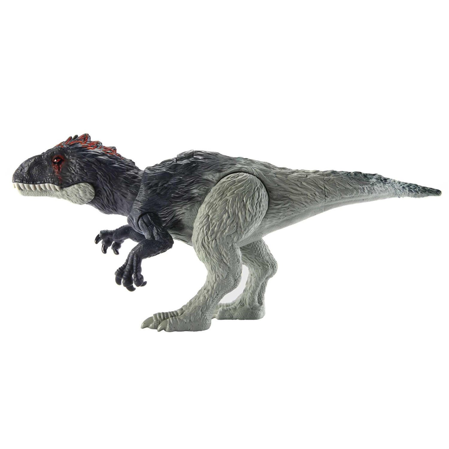 Mattel Jurassic World Eocarcharia - Action Figure Giocattolo Snodato con Suoni e Mossa d'Attacco, Dimensioni Medie, Gioco Digitale, per Bambini 4 Anni