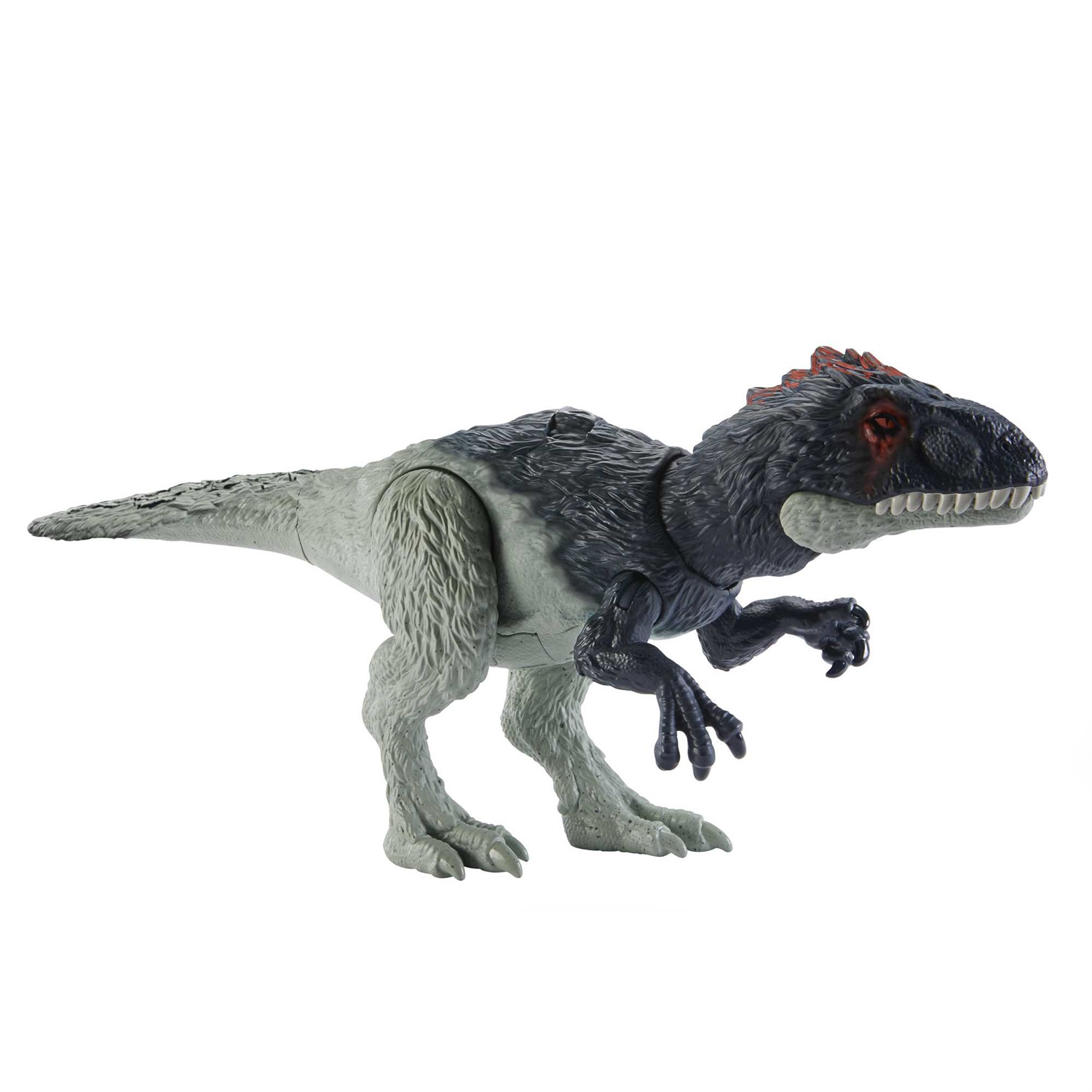 Mattel Jurassic World Eocarcharia - Action Figure Giocattolo Snodato con Suoni e Mossa d'Attacco, Dimensioni Medie, Gioco Digitale, per Bambini 4 Anni