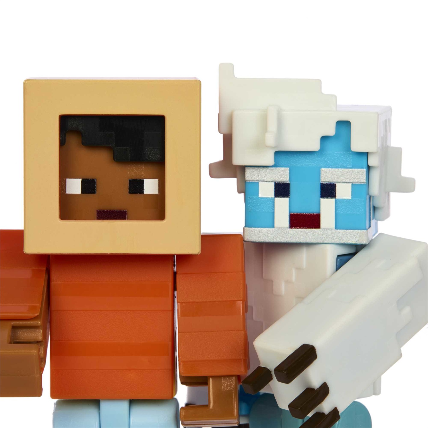 Mattel Minecraft - Set da 2 personaggi Steve Camp Enderwood e Mob, Serie Creator da collezione, giocattolo per bambini 6 anni, HLP58