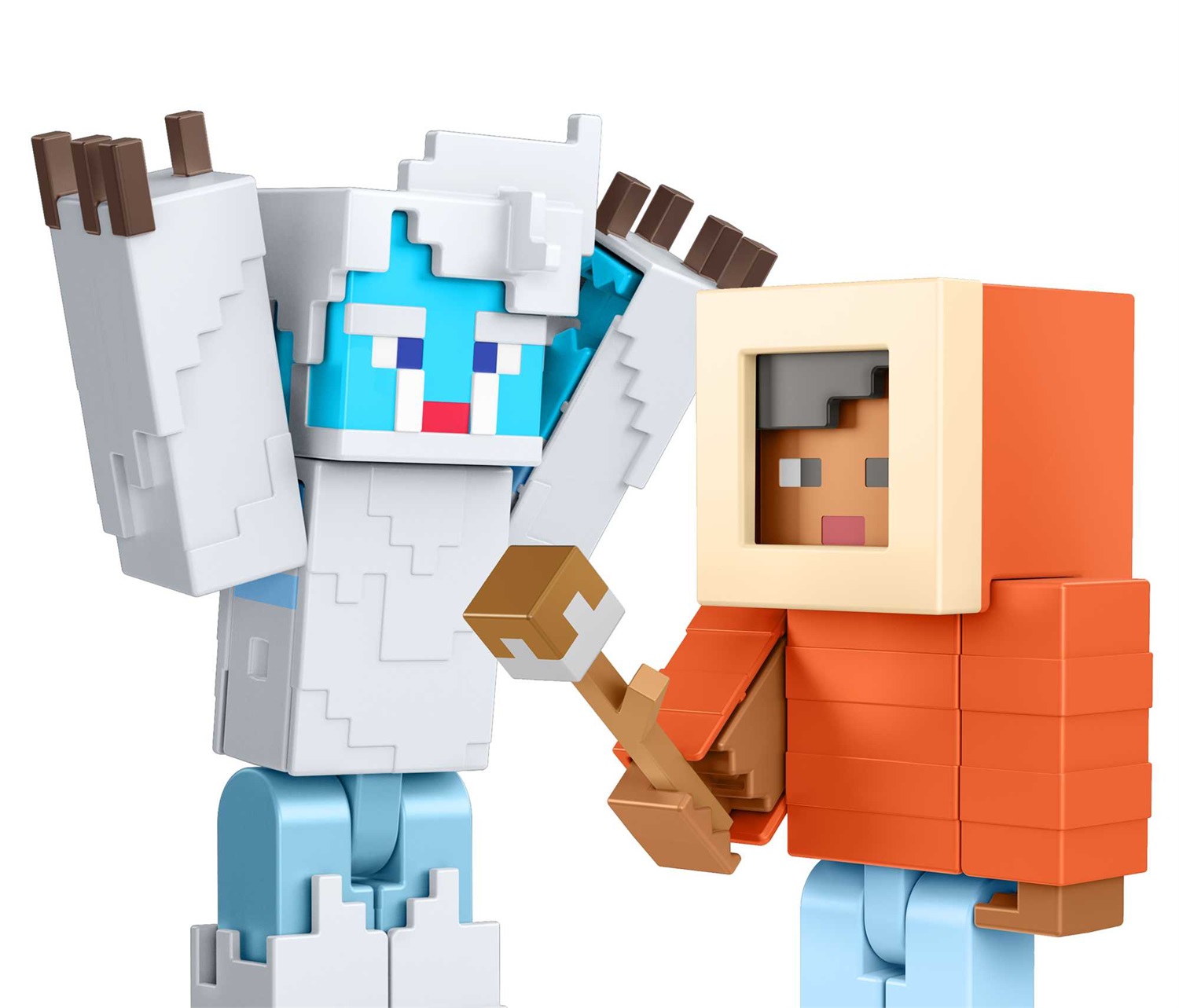 Mattel Minecraft - Set da 2 personaggi Steve Camp Enderwood e Mob, Serie Creator da collezione, giocattolo per bambini 6 anni, HLP58