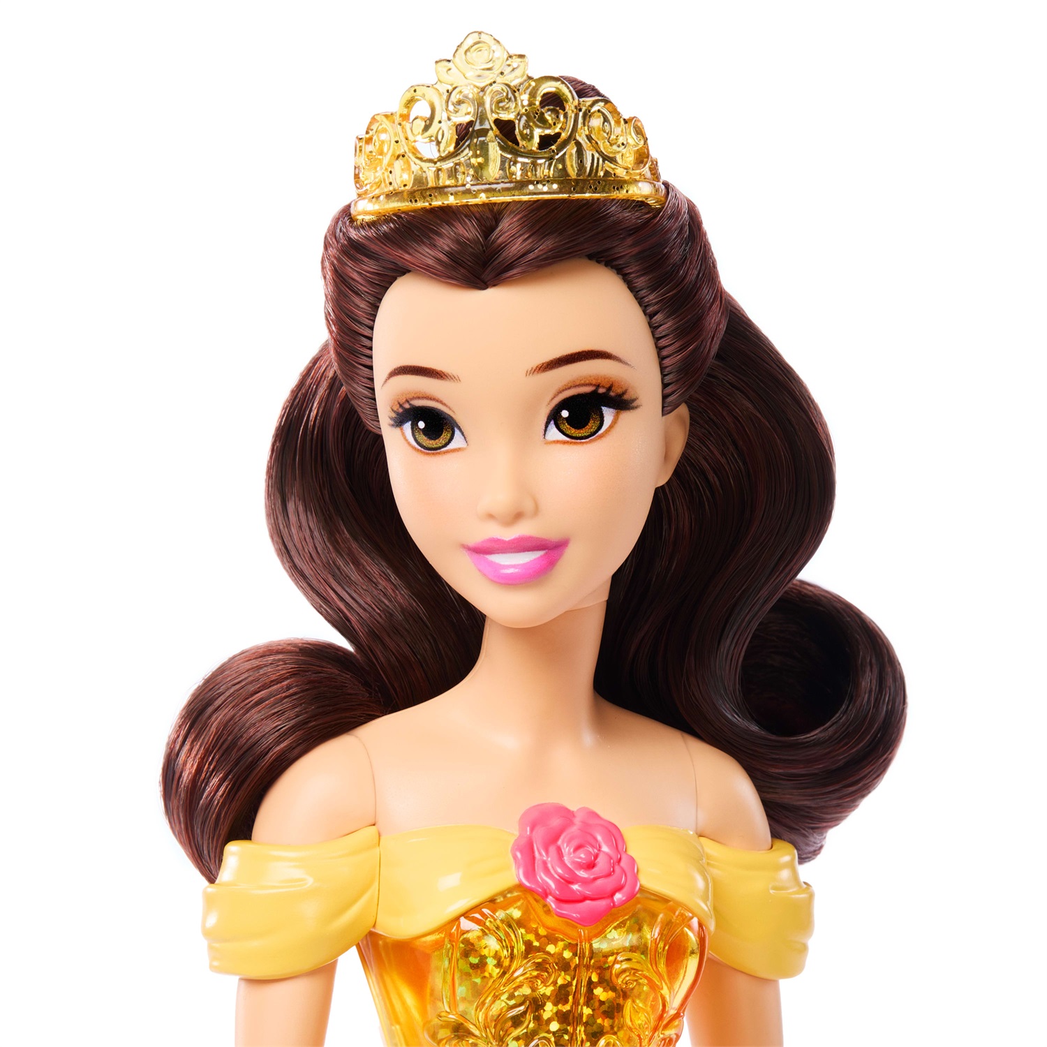 Mattel HLW11 Bambola Belle - Principessa Disney con Capi e Accessori Scintillanti, Ispirata a La Bella e la Bestia, Giocattolo per Bambini 3 Anni