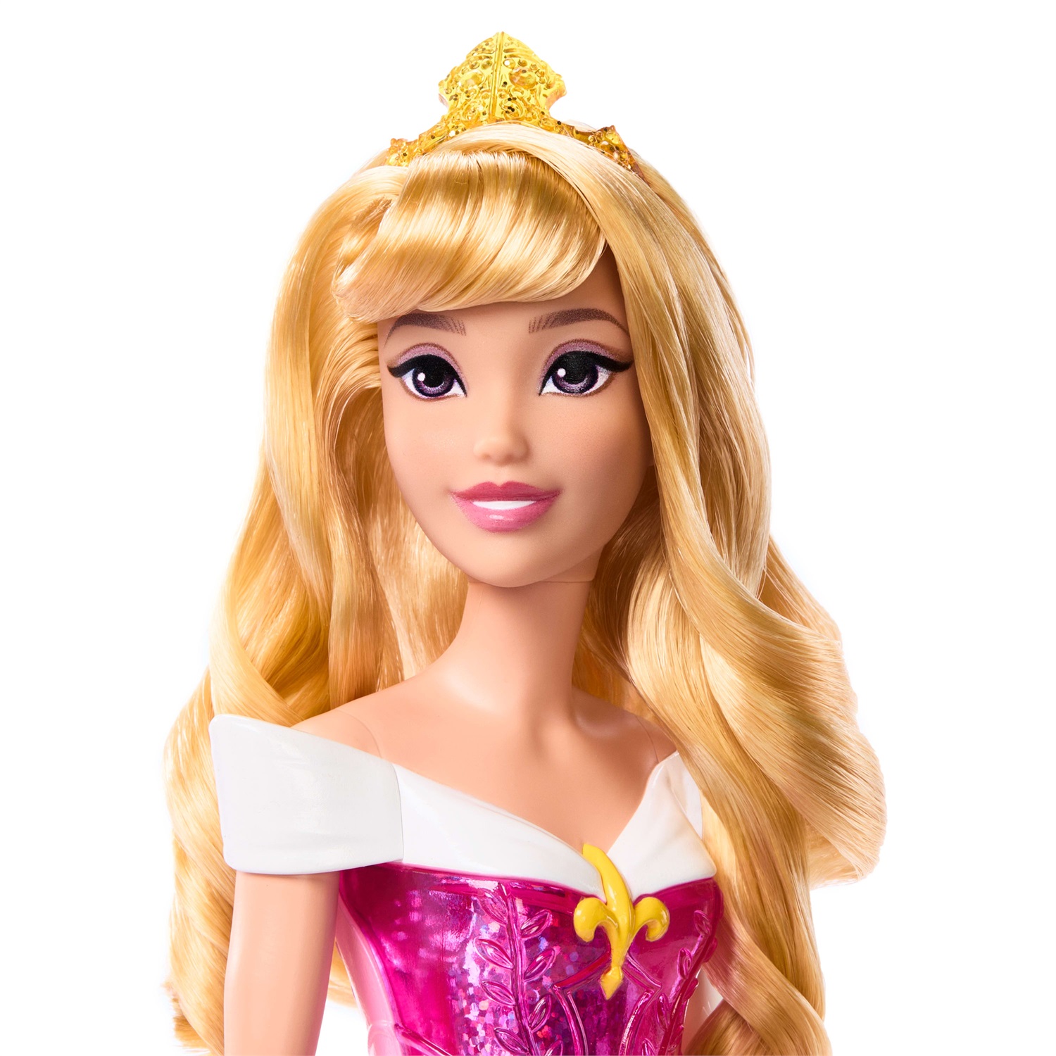 Mattel Disney Princess HLW09 - Bambola Aurora con Outfit e Accessori Scintillanti Ispirati a La Bella Addormentata nel Bosco, Giocattolo per Bambini 3 Anni