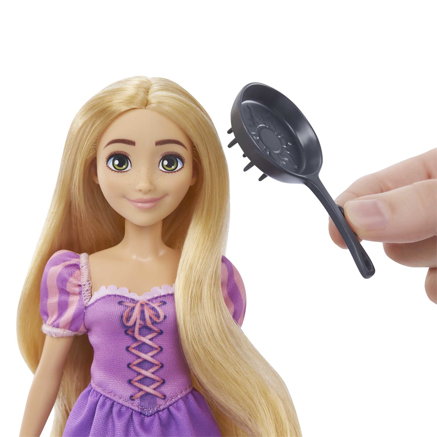 Mattel Disney Princess - Bambola Rapunzel con Maximus e Pascal, Accessori da Equitazione, Giocattolo per Bambini 3 Anni, HLW23