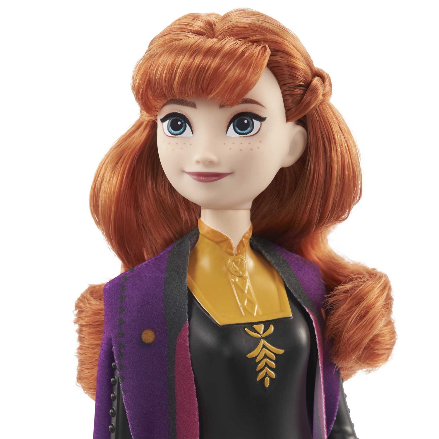 Mattel Disney Frozen - Bambola Anna con abito esclusivo e accessori ispirati a Frozen 2, 30 cm, Giocattolo per Bambini 3 Anni, HLW50