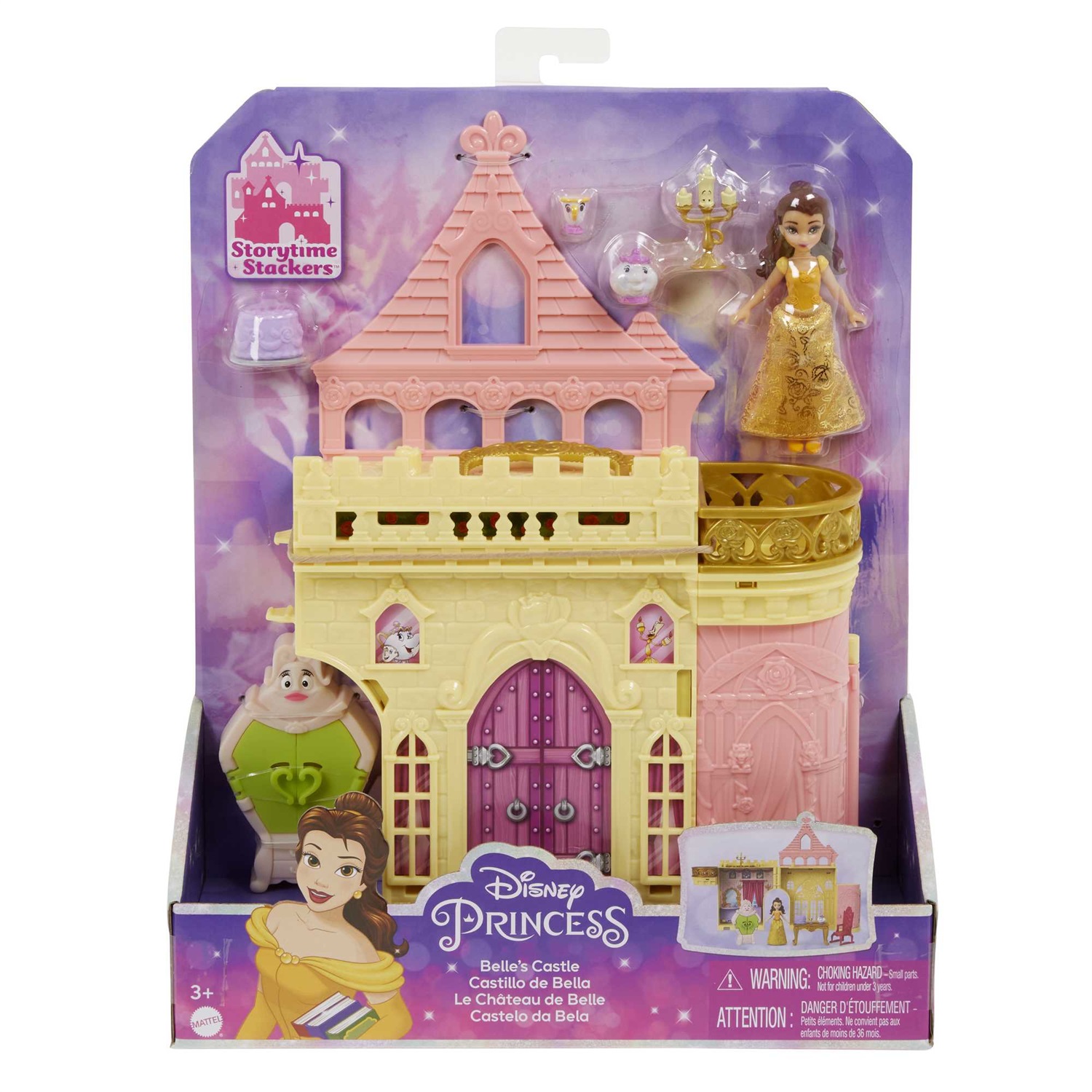 Mattel Disney Princess - Il Castello di Belle - Casa delle Bambole Ispirata a La Bella e la Bestia