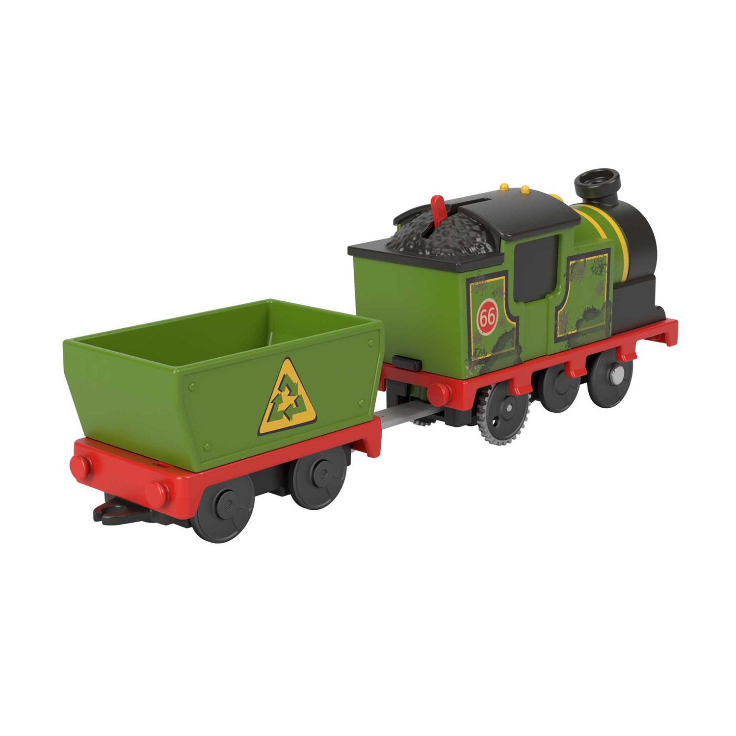 Thomas & Friends Whiff - Locomotiva Motorizzata a Pile con Vagone Merci, Giocattolo per Bambini 3 Anni