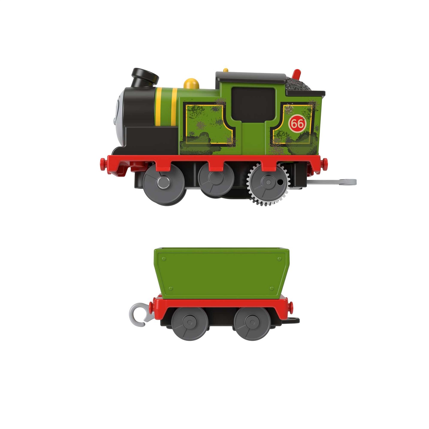 Thomas & Friends Whiff - Locomotiva Motorizzata a Pile con Vagone Merci, Giocattolo per Bambini 3 Anni