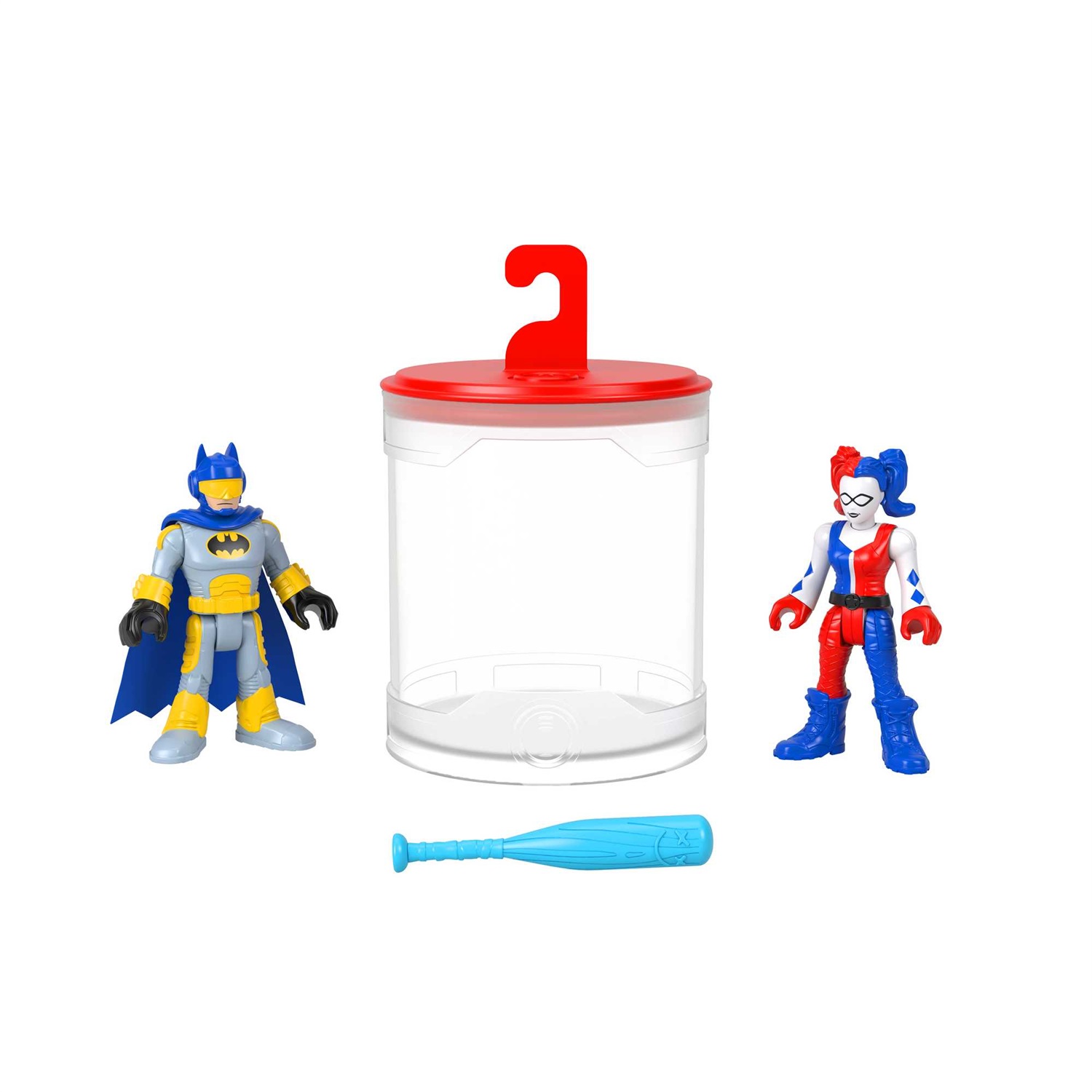 Fisher-Price Imaginext DC Super Friends - Set di 3 figure Batman e Harley Quinn che cambiano colore per bambini dai 3 anni in su