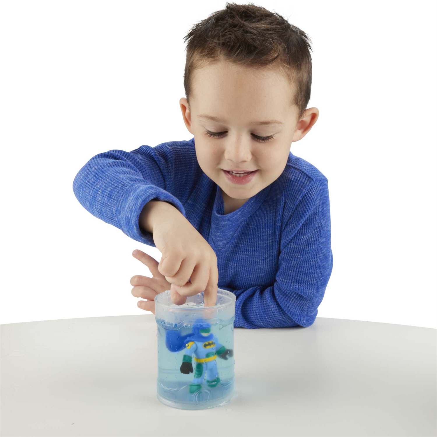 Fisher-Price Imaginext DC Super Friends - Set di 3 figure Batman e Harley Quinn che cambiano colore per bambini dai 3 anni in su