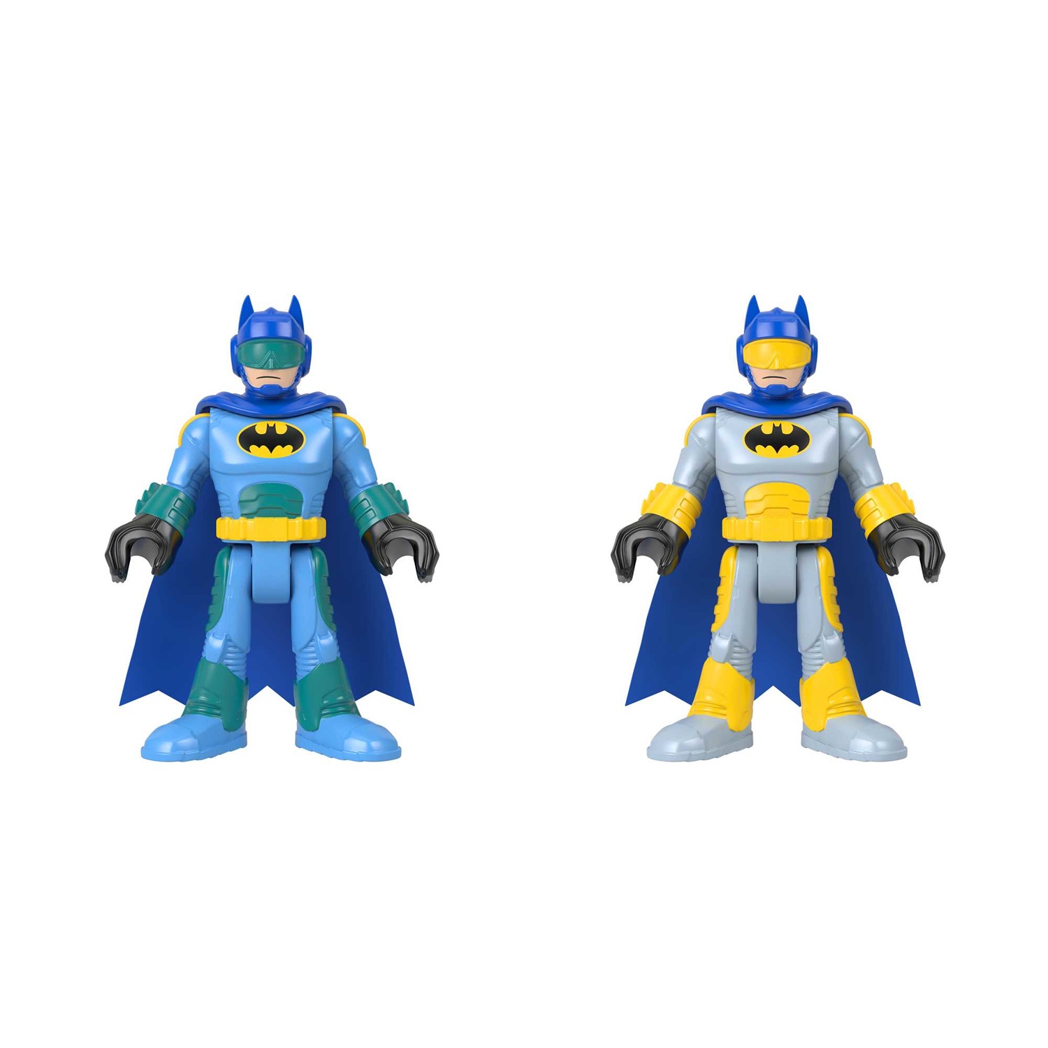 Fisher-Price Imaginext DC Super Friends - Set di 3 figure Batman e Harley Quinn che cambiano colore per bambini dai 3 anni in su