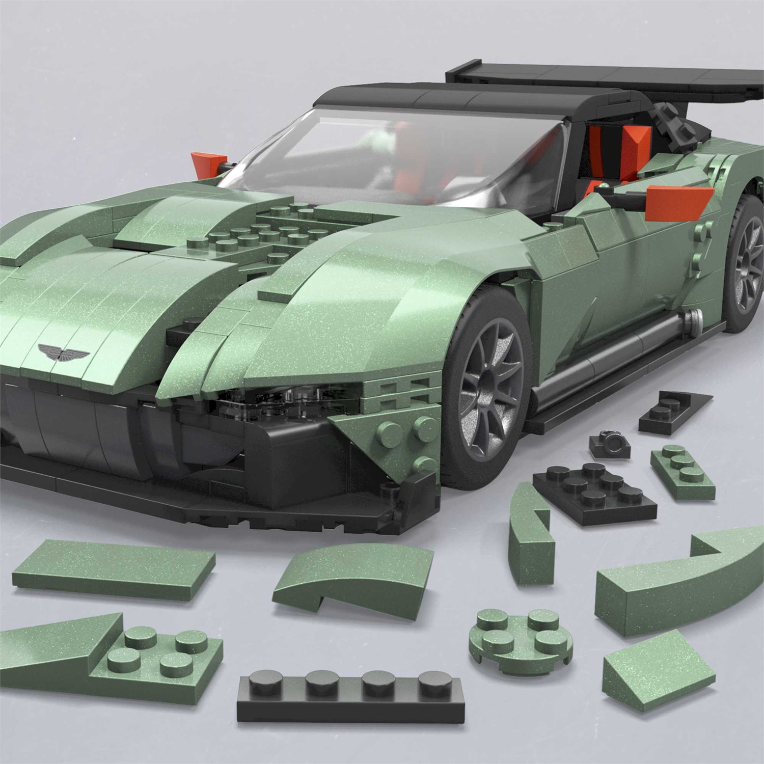 MEGA Hot Wheels Aston Martin Vulcan - Set da costruzione con 635 pezzi e modellino die-cast incluso, scala 1:18, regalo per collezionisti, giocattolo per bambini 10 anni