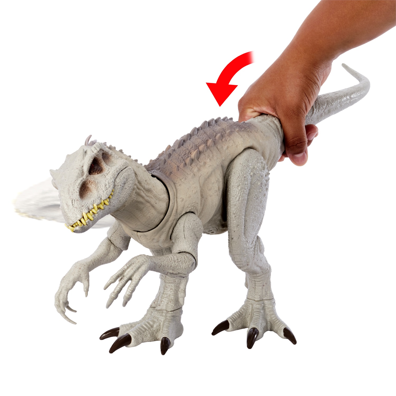 Mattel Jurassic World Indominus Rex Action Figure 53 cm in Plastica con Effetto Luminoso Mimetico