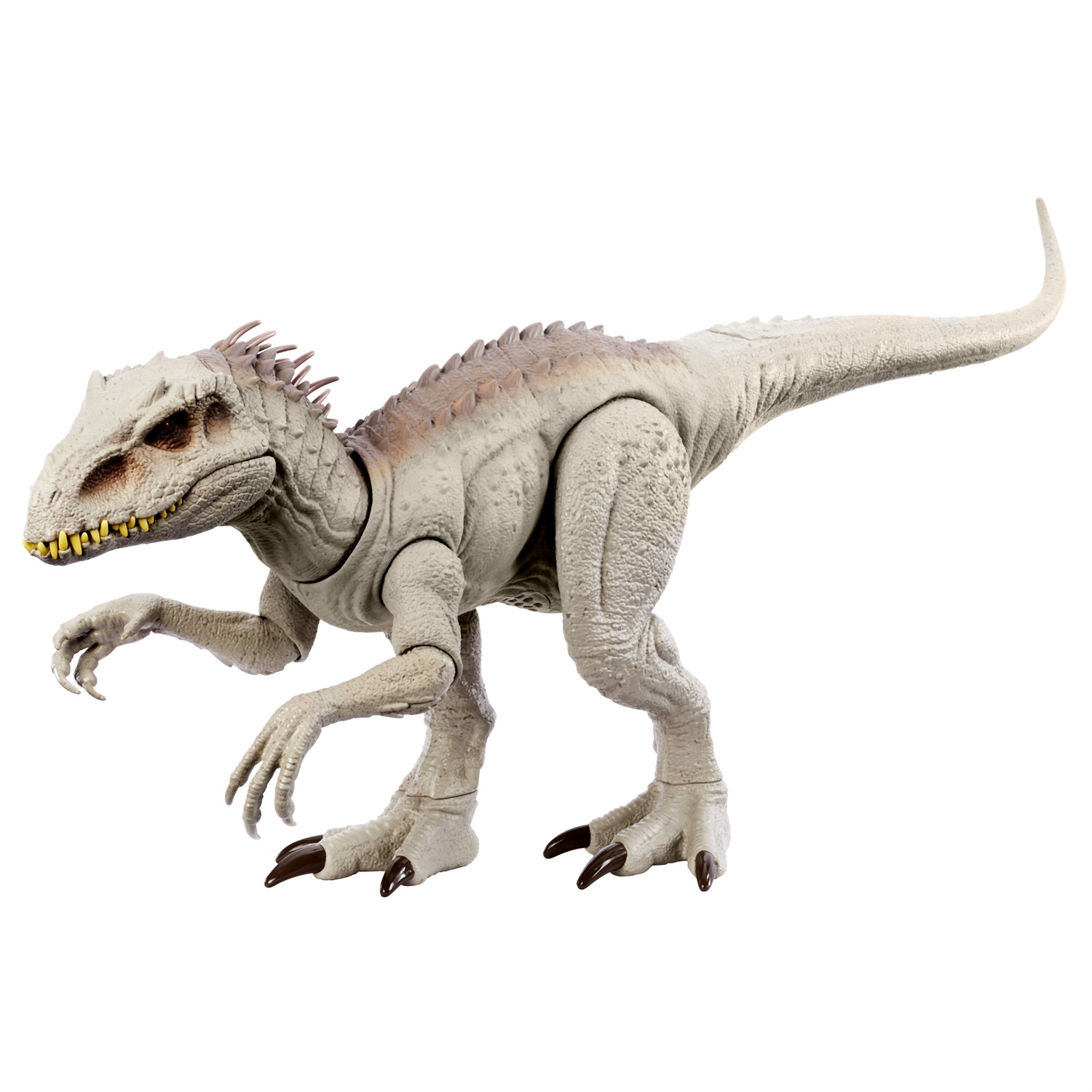 Mattel Jurassic World HNT64 Indominus Rex Caccia e Divora - Action Figure con Luci e Suoni, Doppio Morso e Attrezzatura di Tracciamento, Giocattolo per Bambini 4 Anni