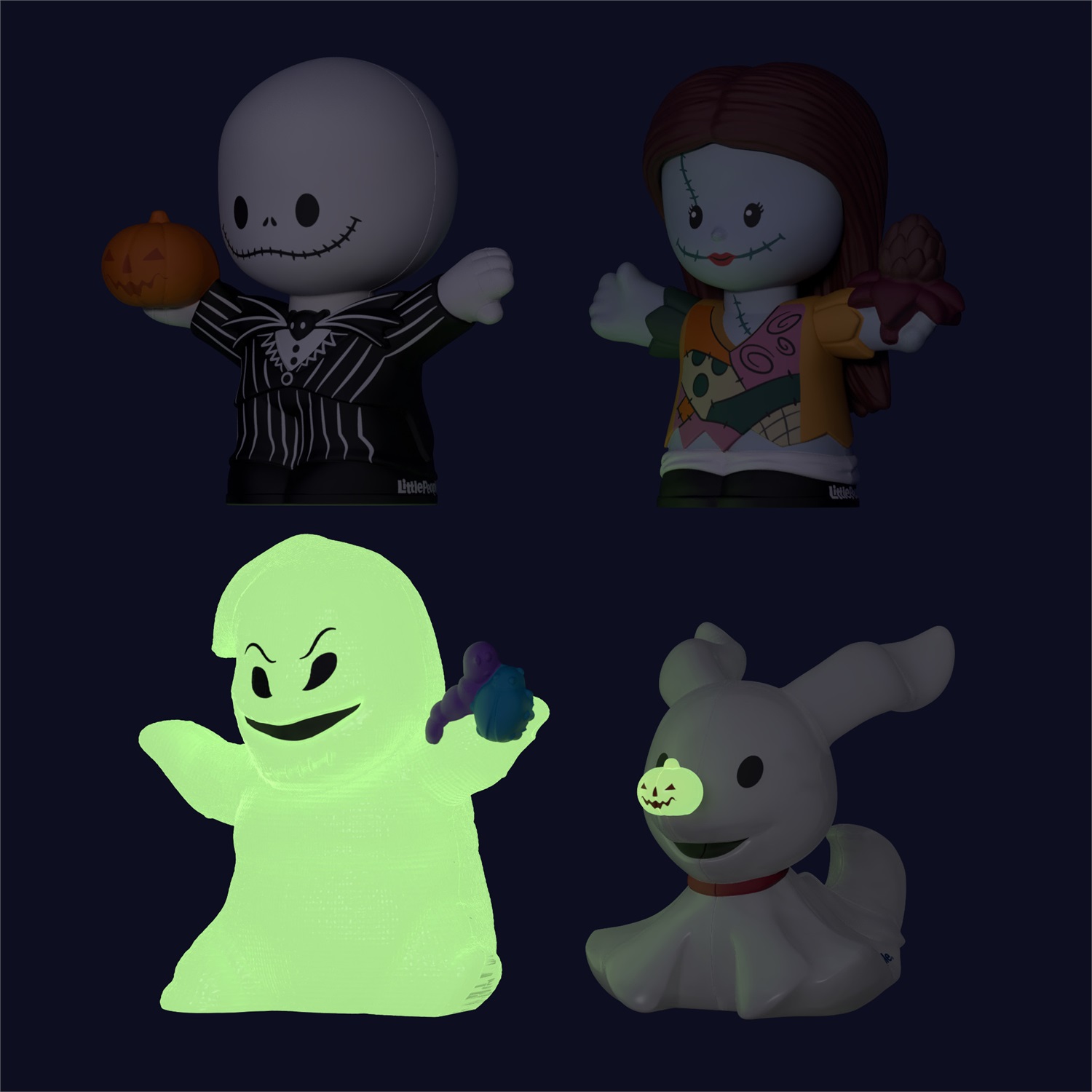 Little People Collector Disney - Set speciale Nightmare Before Christmas con 4 personaggi da collezione, giocattolo per bambini 8 anni