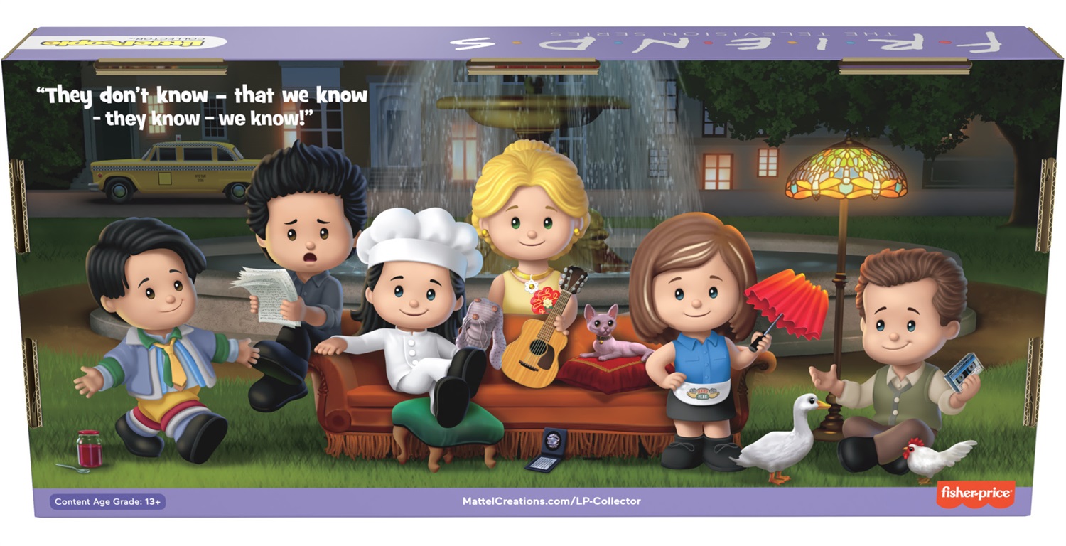 Fisher-Price Little People Collector - Set di figure della serie TV Friends, edizione speciale per adulti, 6 personaggi in confezione regalo da esposizione, HPH05