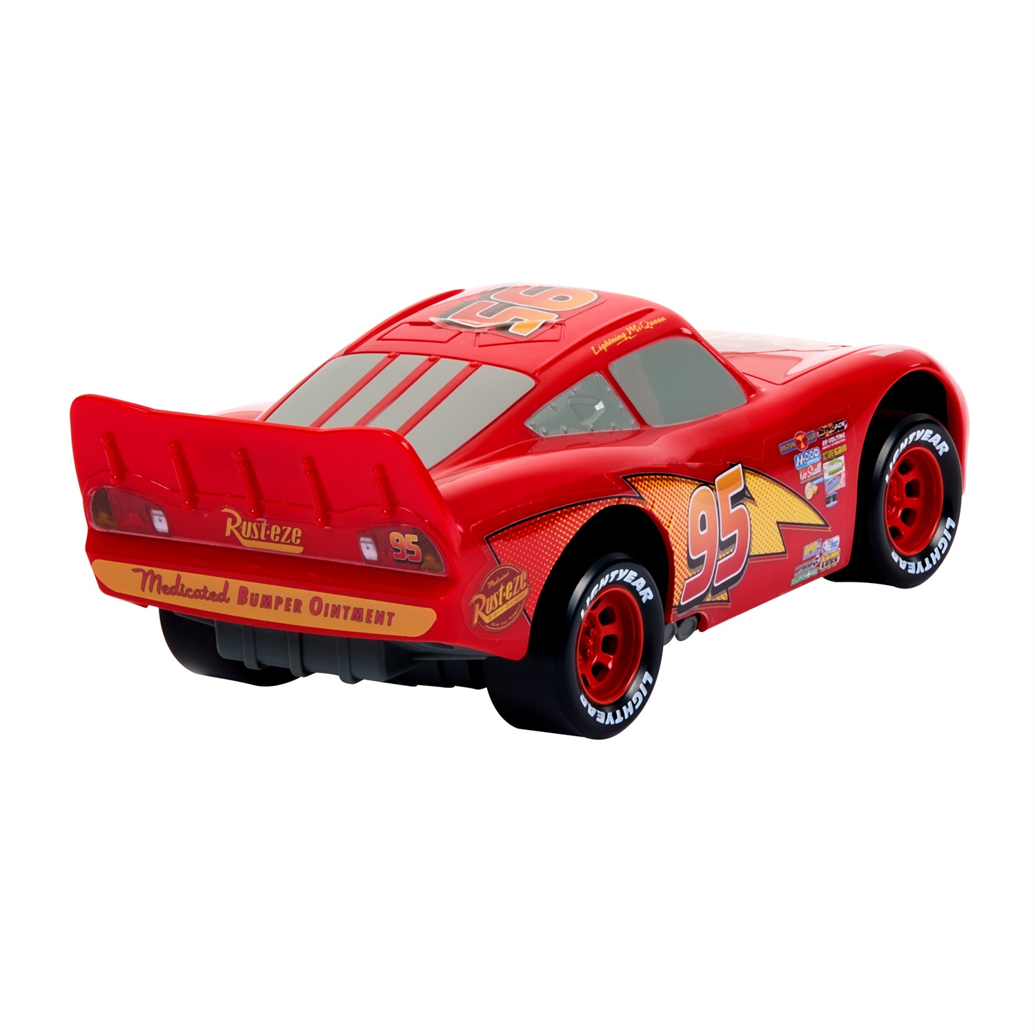 Mattel Disney Pixar Cars Veicolo Giocattolo Saetta McQueen - Macchina da Spingere con Occhi e Bocca Mobili, Ispirato al Film, per Bambini 3 anni, HPH64