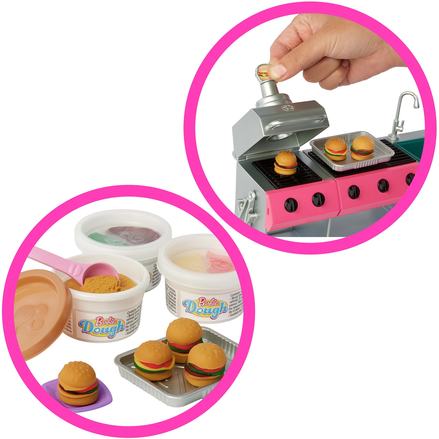 Mattel Barbie Camper dei Sogni HRJ78 con 7 Aree di Gioco e Oltre 60 Accessori