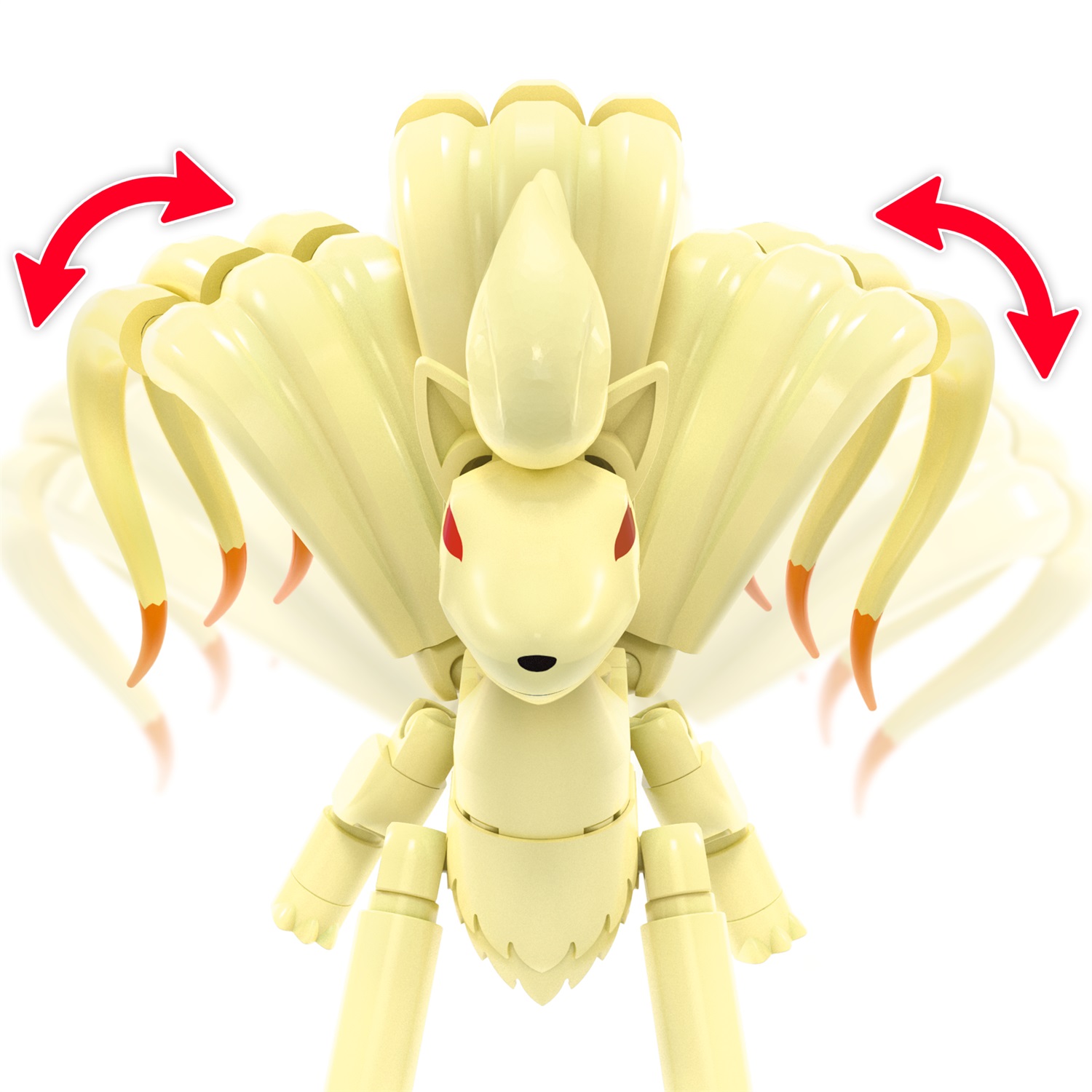 MEGA Pokémon - Evoluzione di Vulpix, Set da Costruire con 145 Pezzi, 2 Personaggi Snodati (Vulpix e Ninetales), Giocattolo per Bambini 7 Anni, HTH79