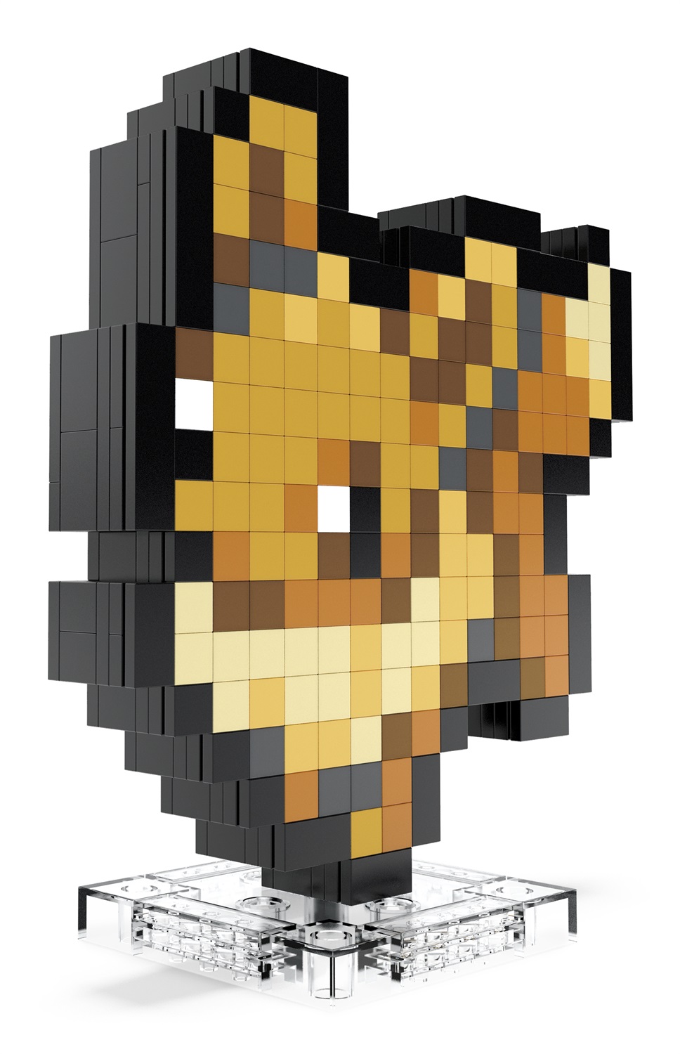 MEGA Eevee Pixel Art - Set da costruire con 323 pezzi in stile retrò pixelato, altezza 15,2 cm, per collezionisti, 13 anni, HTH78