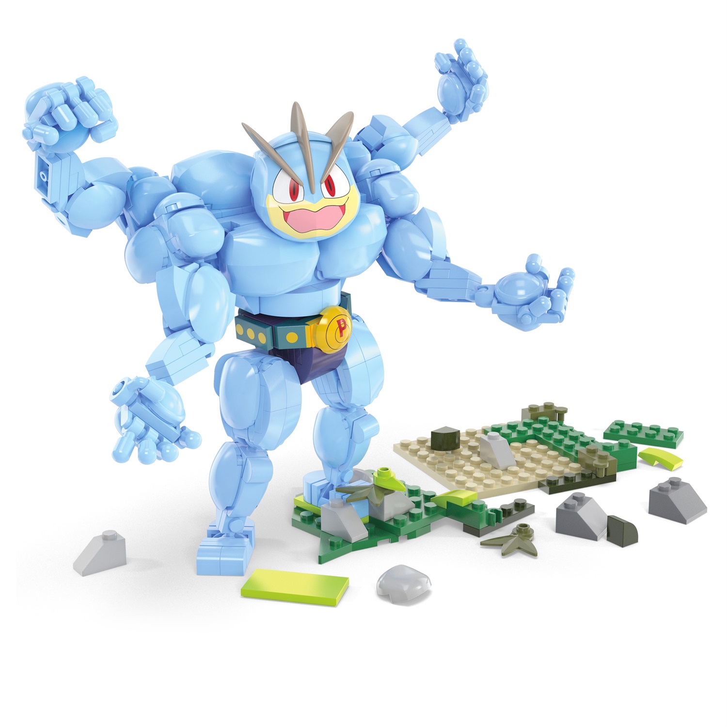 MEGA Pokémon - Machamp, gioco di costruzione con 401 pezzi, figura snodabile alta 17,7 cm, per bambini 8 anni