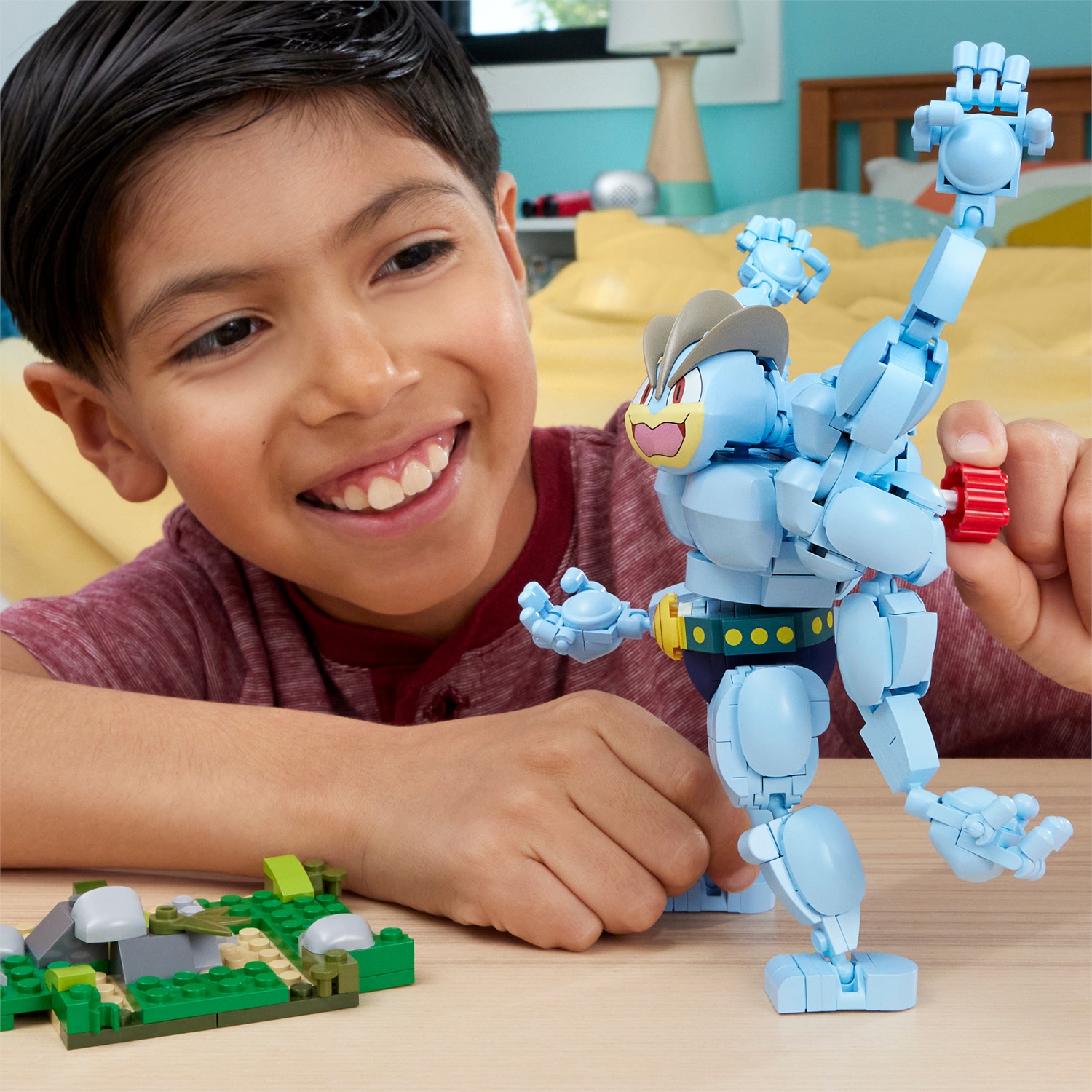 MEGA Pokémon - Machamp, gioco di costruzione con 401 pezzi, figura snodabile alta 17,7 cm, per bambini 8 anni