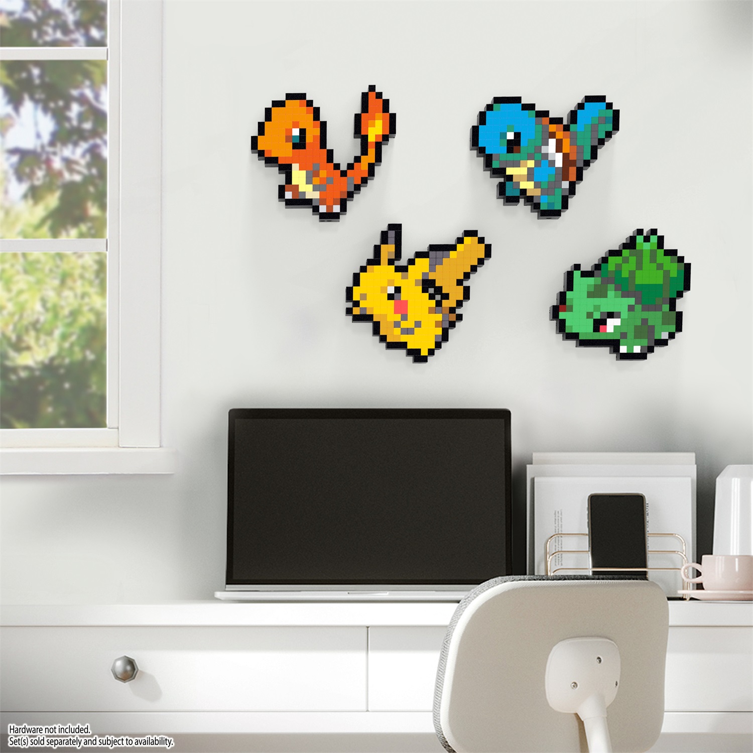 MEGA Pokémon Showcase - Bulbasaur, set di costruzione pixelato da 374 pezzi, altezza 15,2 cm, con base per esposizione e incisione per appendere, età 13