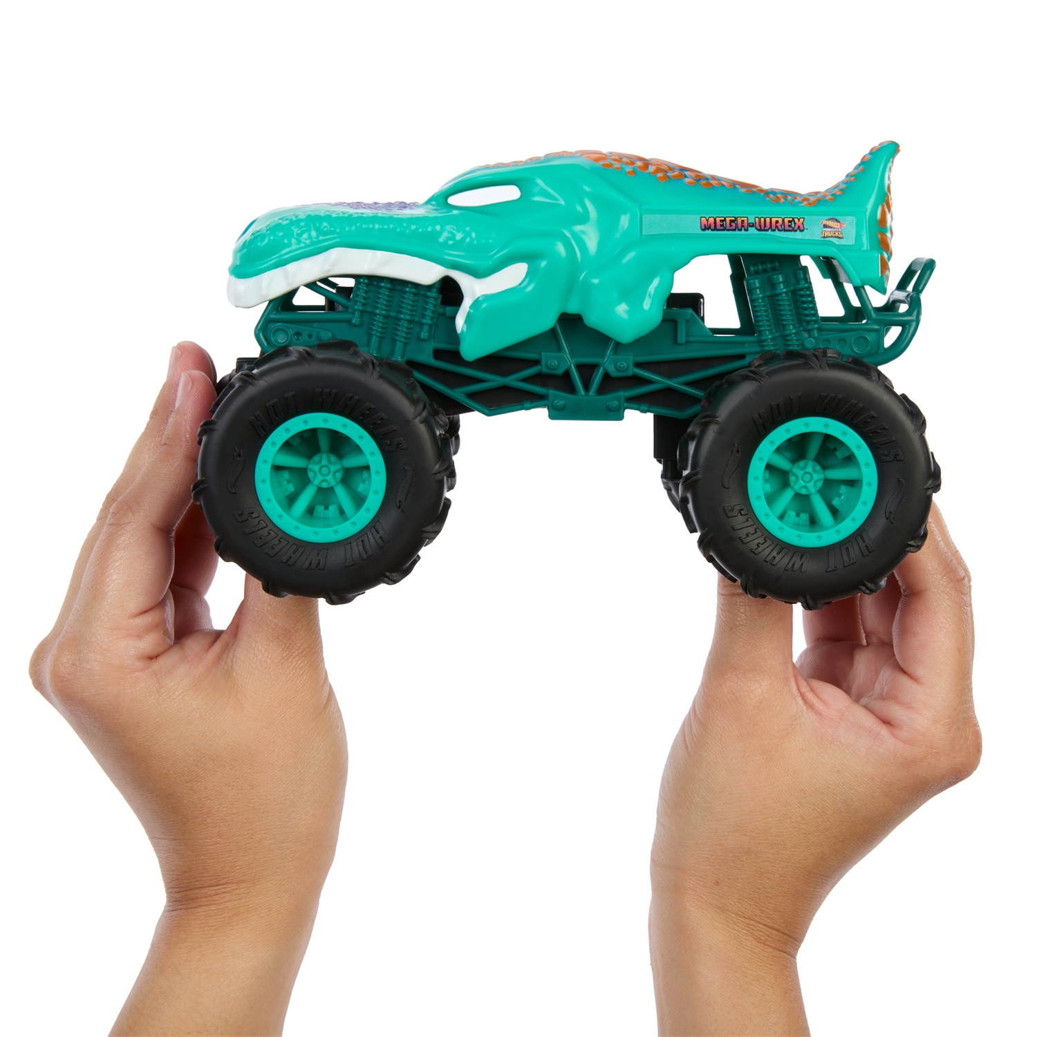 Mattel Hot Wheels Monster Trucks Mega Wrex 1:24 - Giocattolo Radiocomandato con Pneumatici All-Terrain, Luci e Suoni