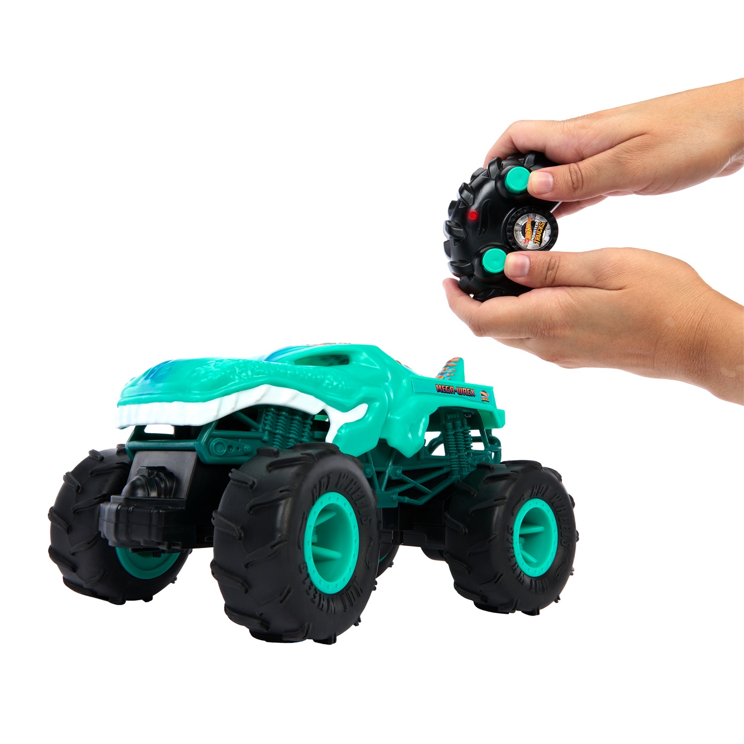 Mattel Hot Wheels Monster Trucks Mega Wrex 1:24 - Giocattolo Radiocomandato con Pneumatici All-Terrain, Luci e Suoni