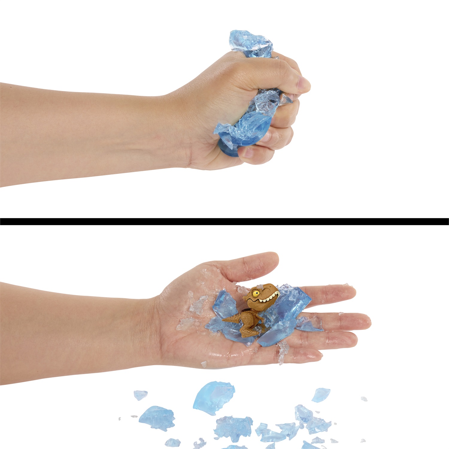 Mattel Jurassic World Crushivores - Mini Dinosauro Nascosto nella Sabbia con 2 Paste da Modellare e Sorprese, Giocattolo per Bambini 4 Anni