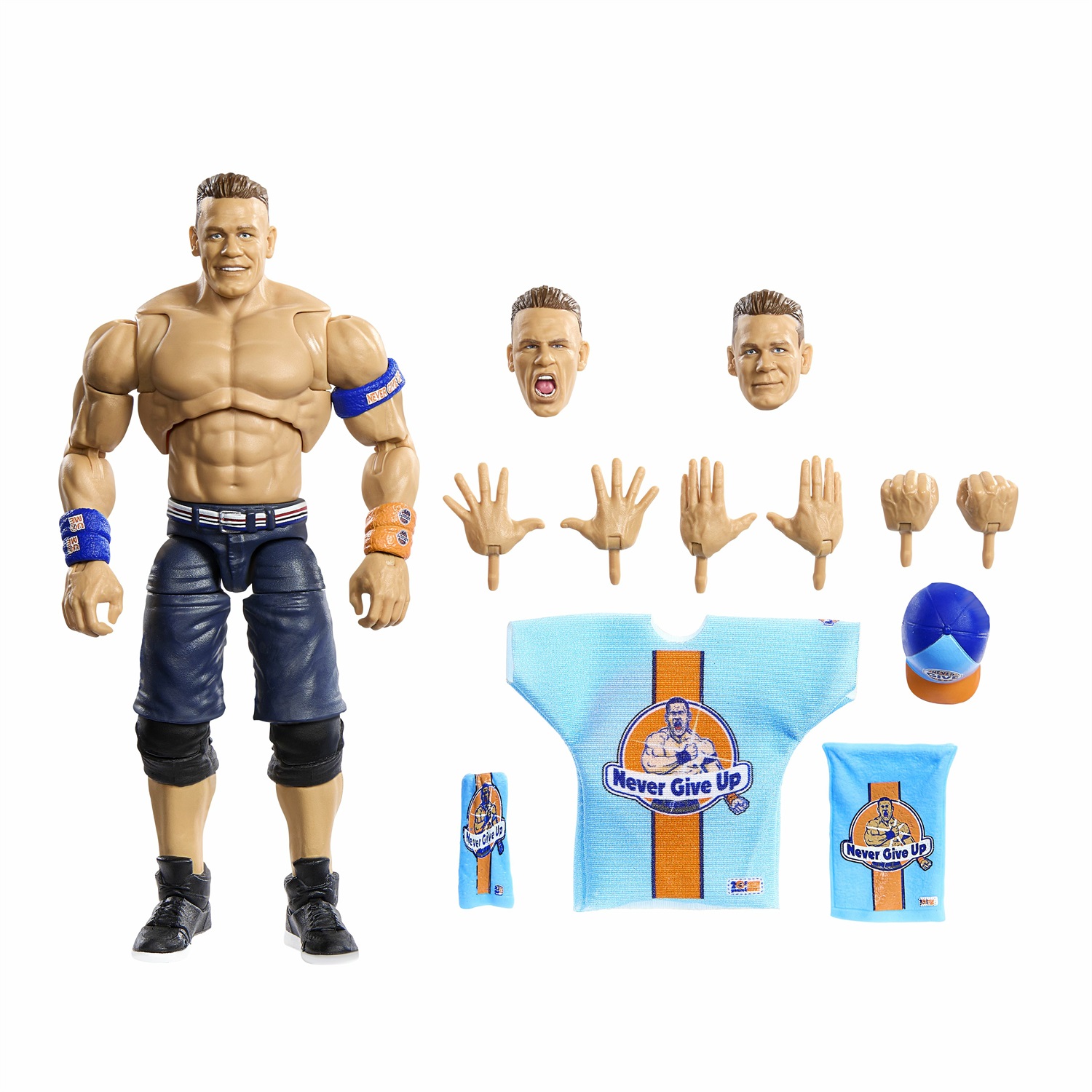 Mattel WWE Ultimate Edition - Action figure di John Cena con accessori intercambiabili e dettagli realistici