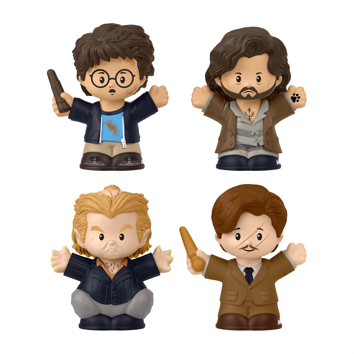 Fisher-Price Little People Collector - Harry Potter e il prigioniero di Azkaban, Set di 4 personaggi in Edizione Speciale, include Harry, Sirius Black, Remus Lupin e Peter Minus, Giocattolo da Collezione per 8 anni