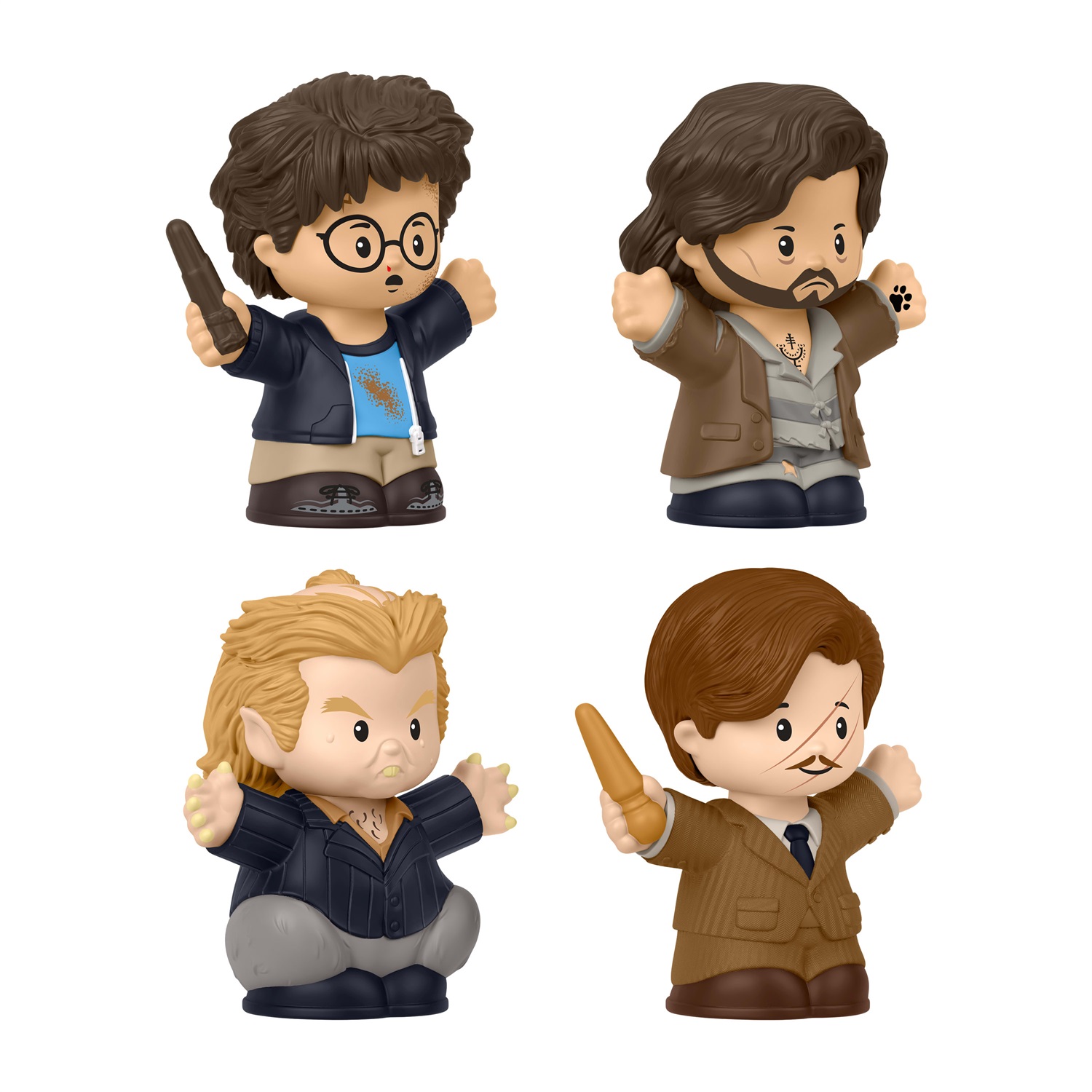 Fisher-Price Little People Collector - Harry Potter e il prigioniero di Azkaban, Set di 4 personaggi in Edizione Speciale, include Harry, Sirius Black, Remus Lupin e Peter Minus, Giocattolo da Collezione per 8 anni